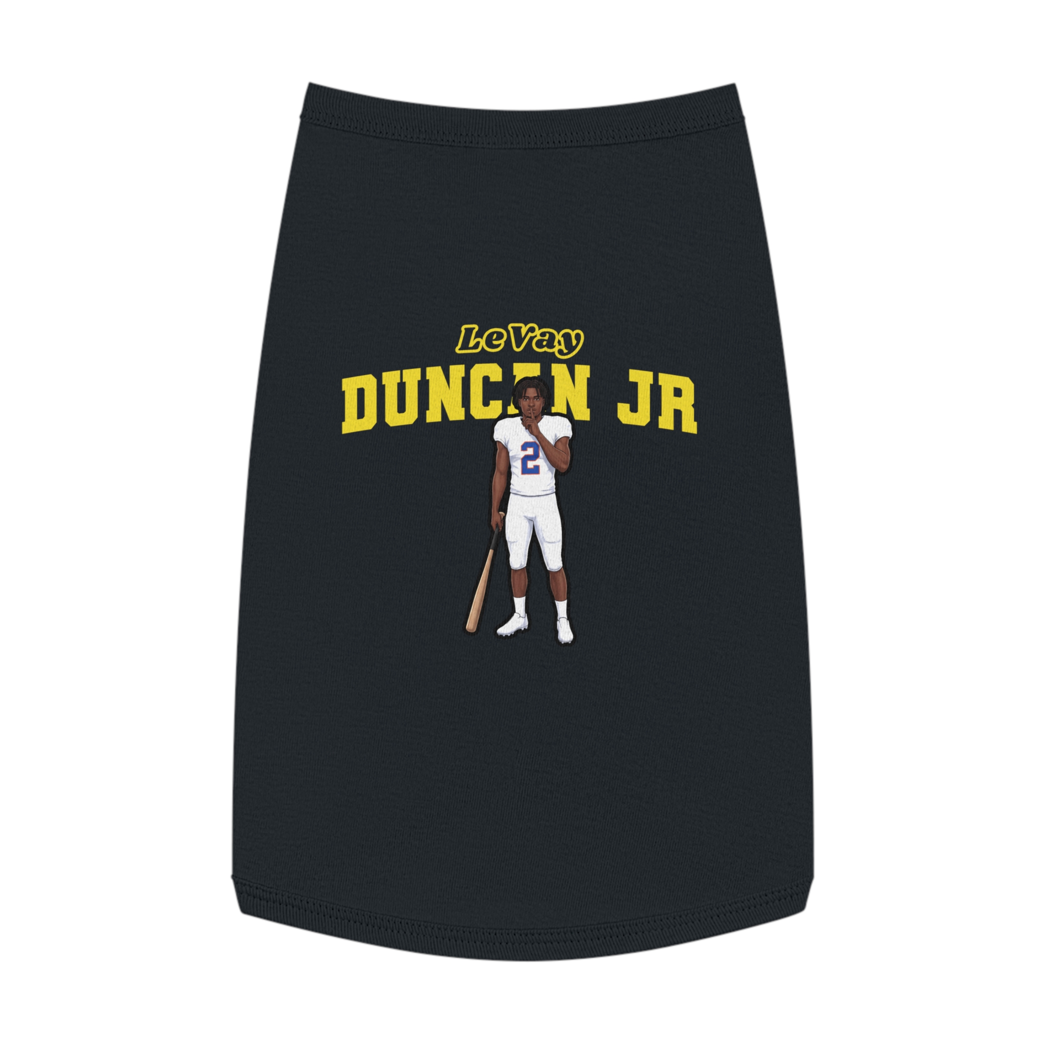 Pet Tank Top — character_name_arch in Black