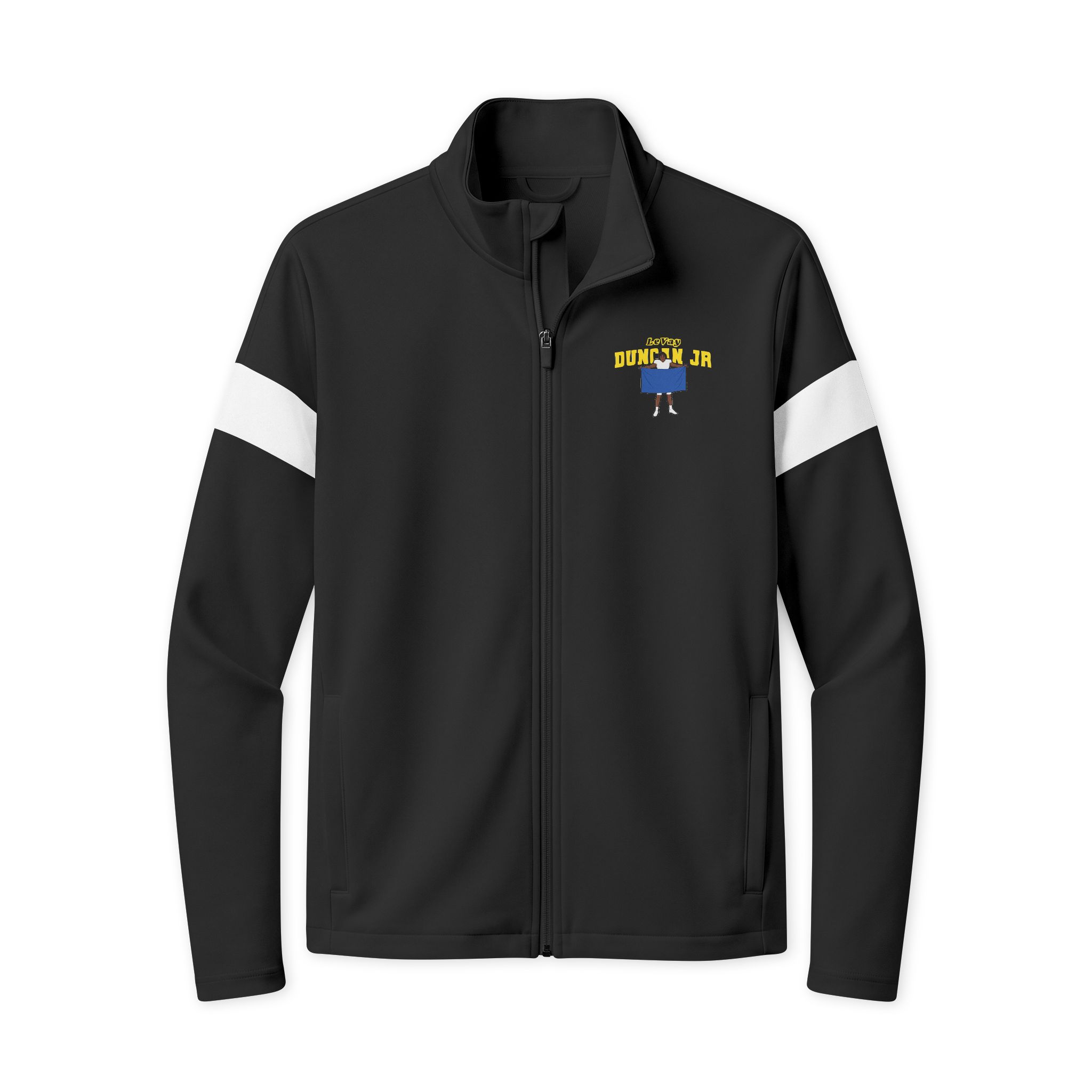 Travel Full-Zip Jacket — character_name_arch in Black/ White