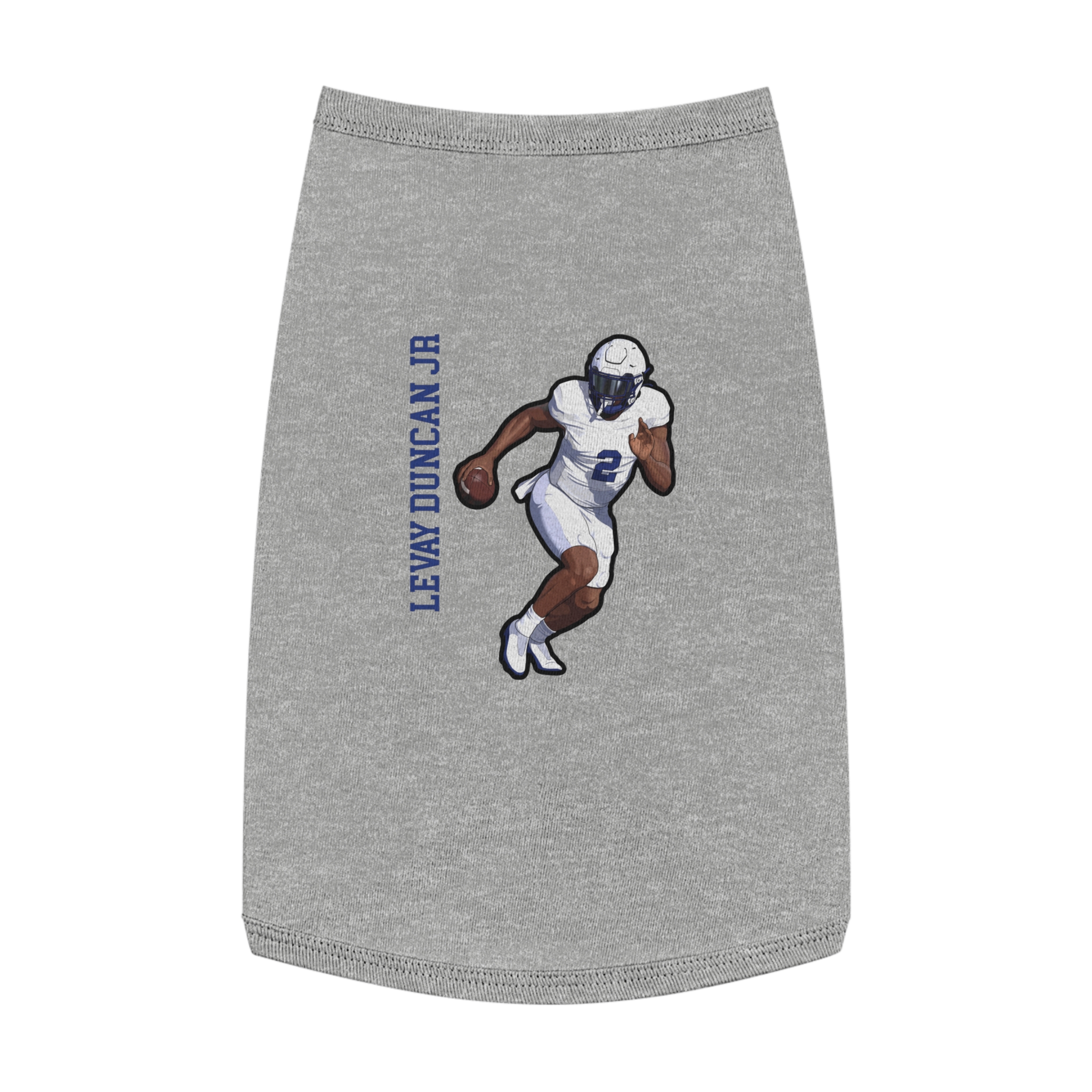 Pet Tank Top — character_name_vertical in White
