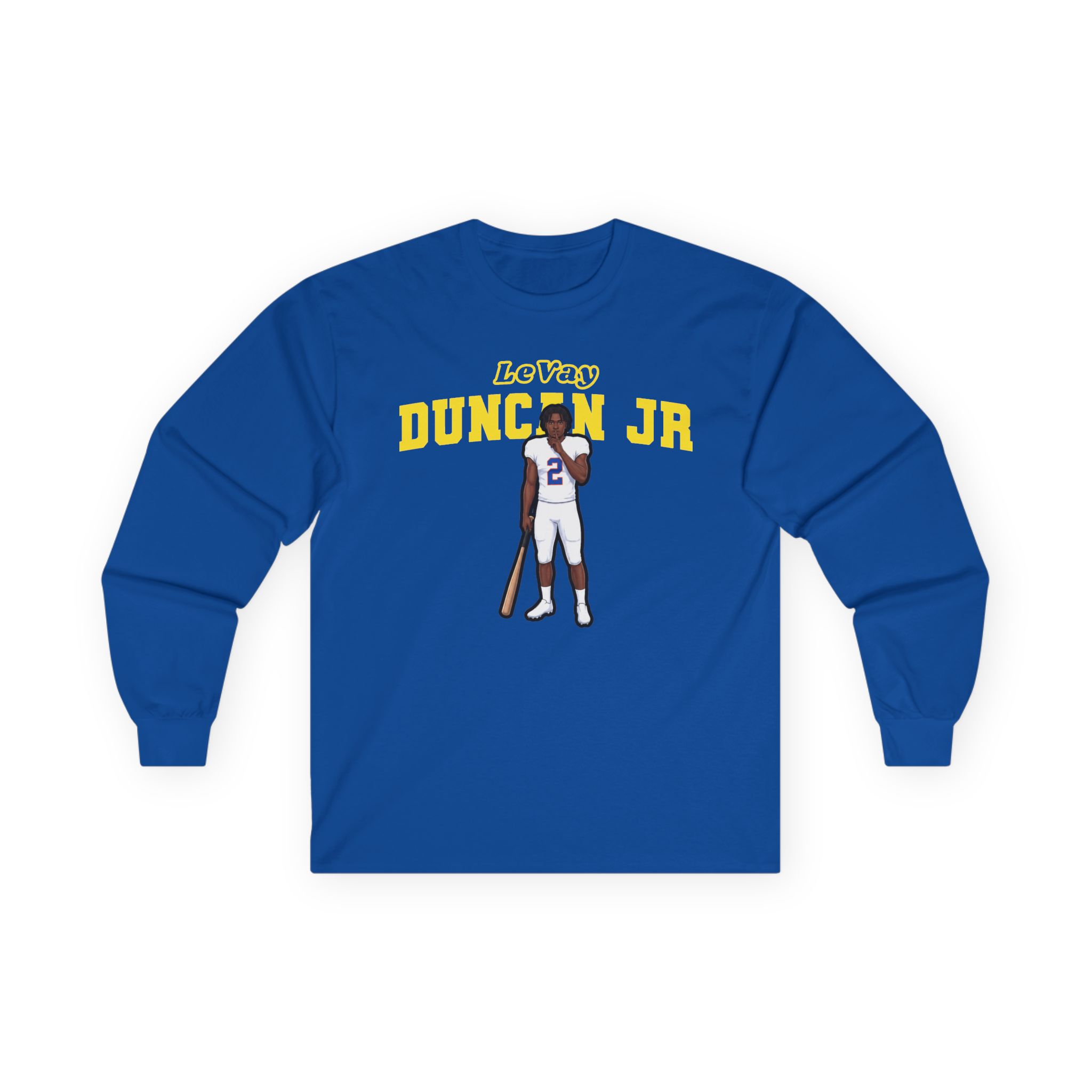 Long Sleeve Tee — character_name_arch in Royal