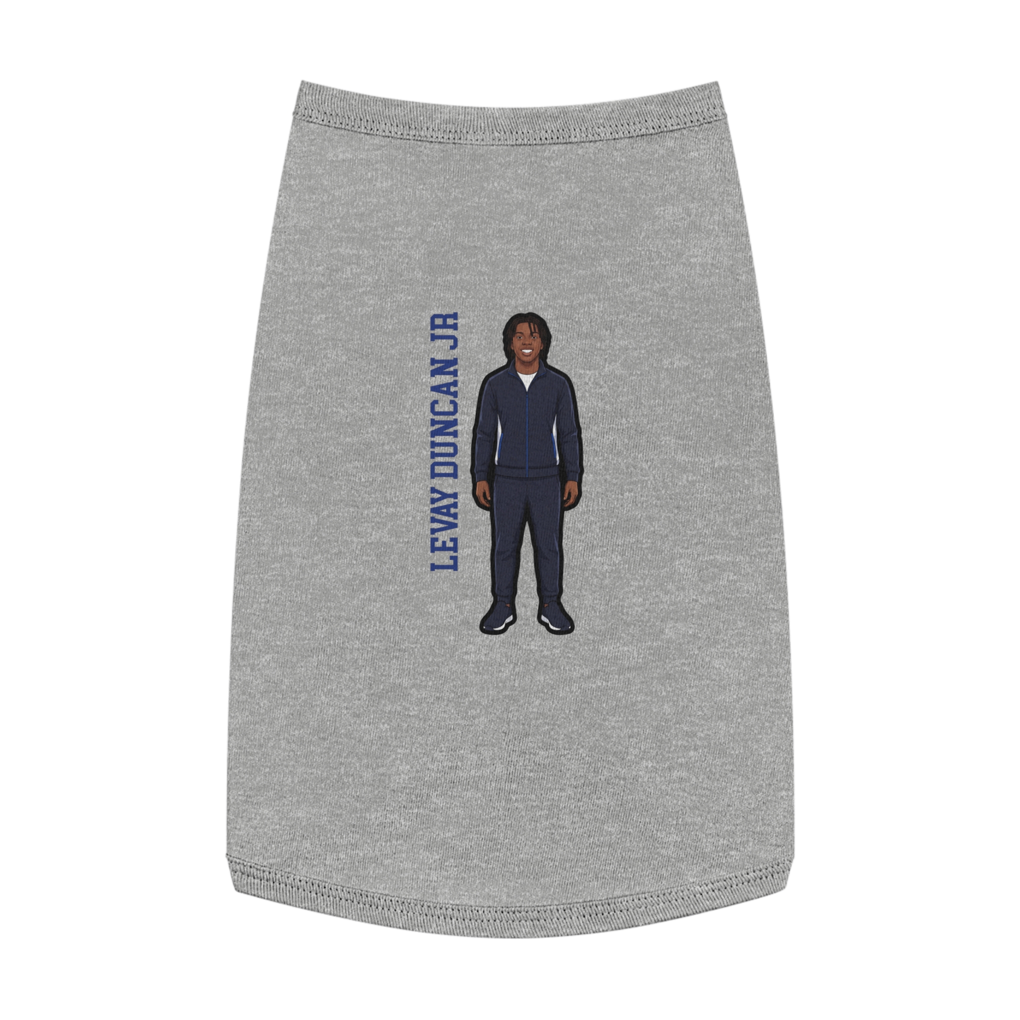Pet Tank Top — character_name_vertical in White