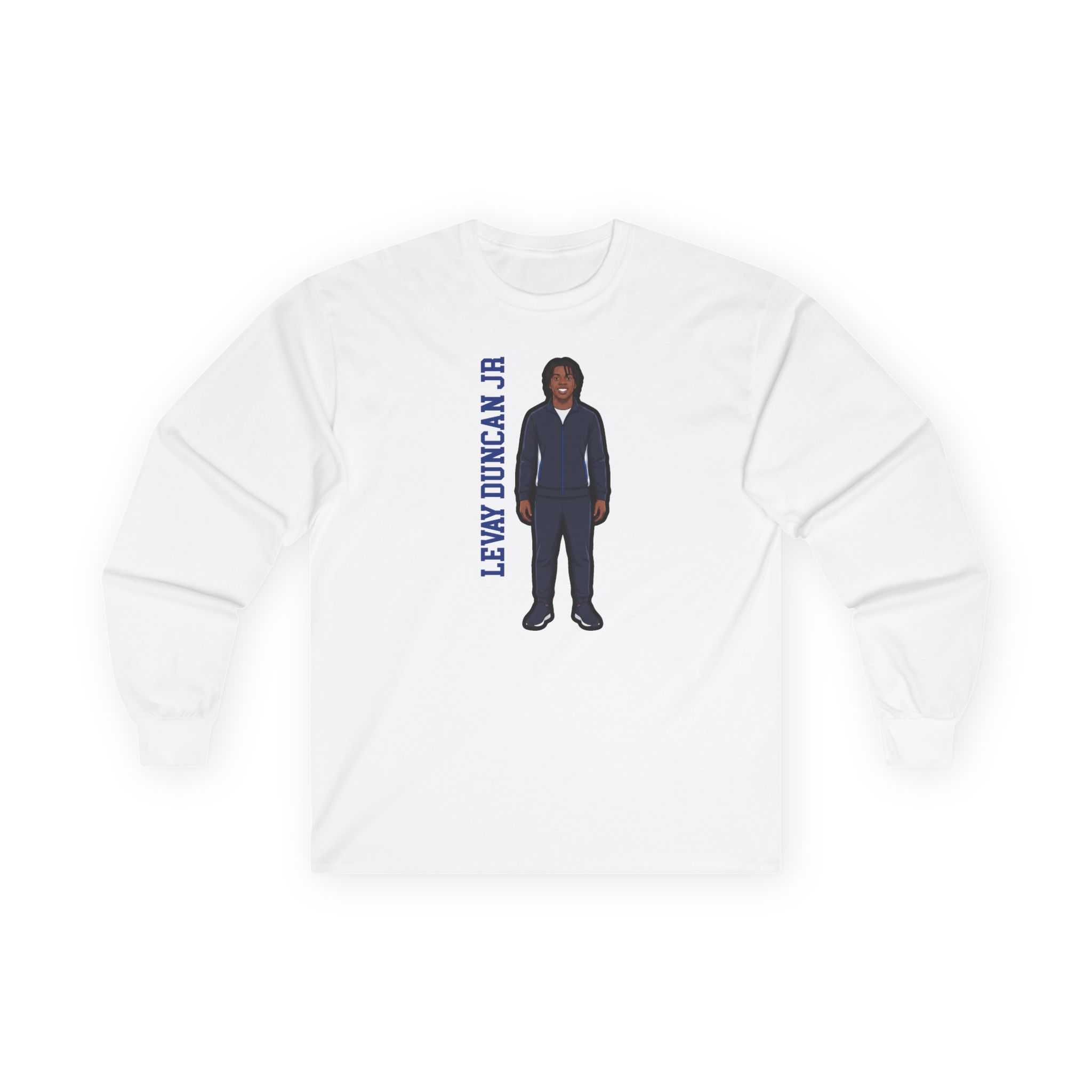 Long Sleeve Tee — character_name_vertical in White