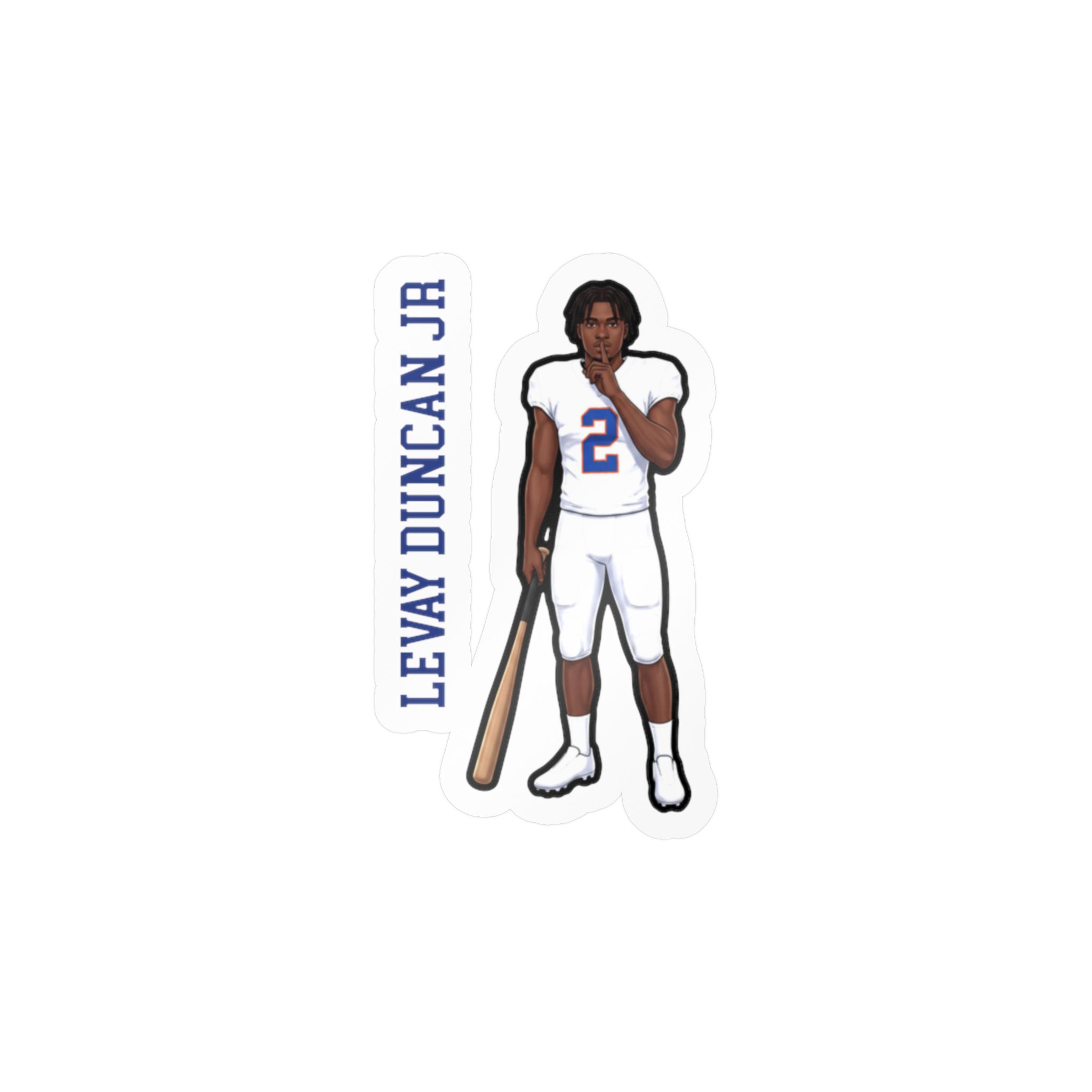 Vinyl Sticker — character_name_vertical in Classic