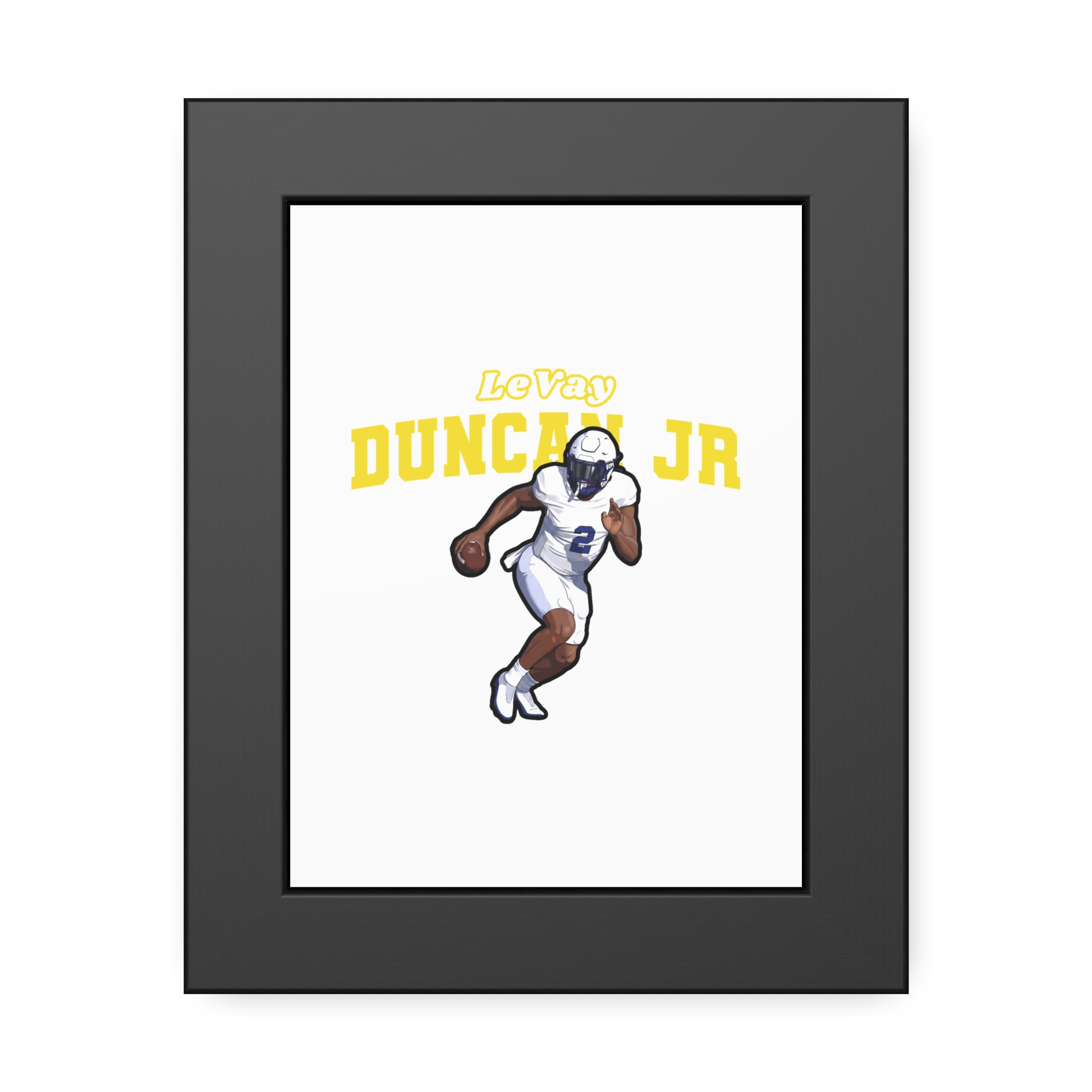 Framed Poster — character_name_arch in Black