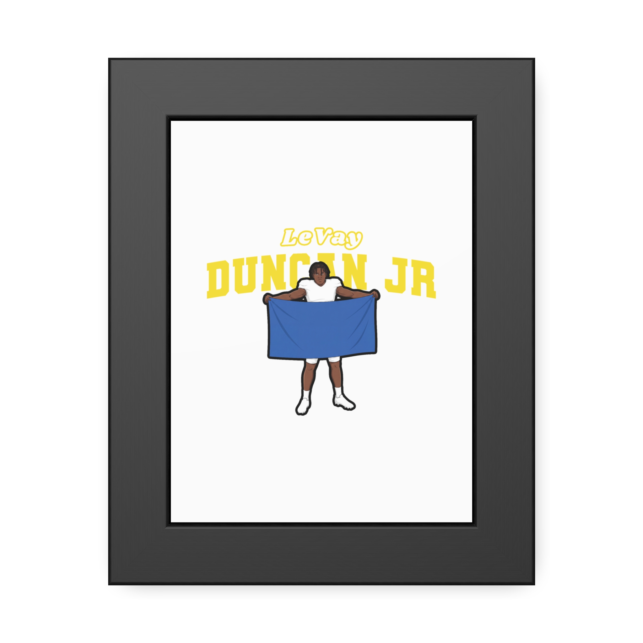 Framed Poster — character_name_arch in Black