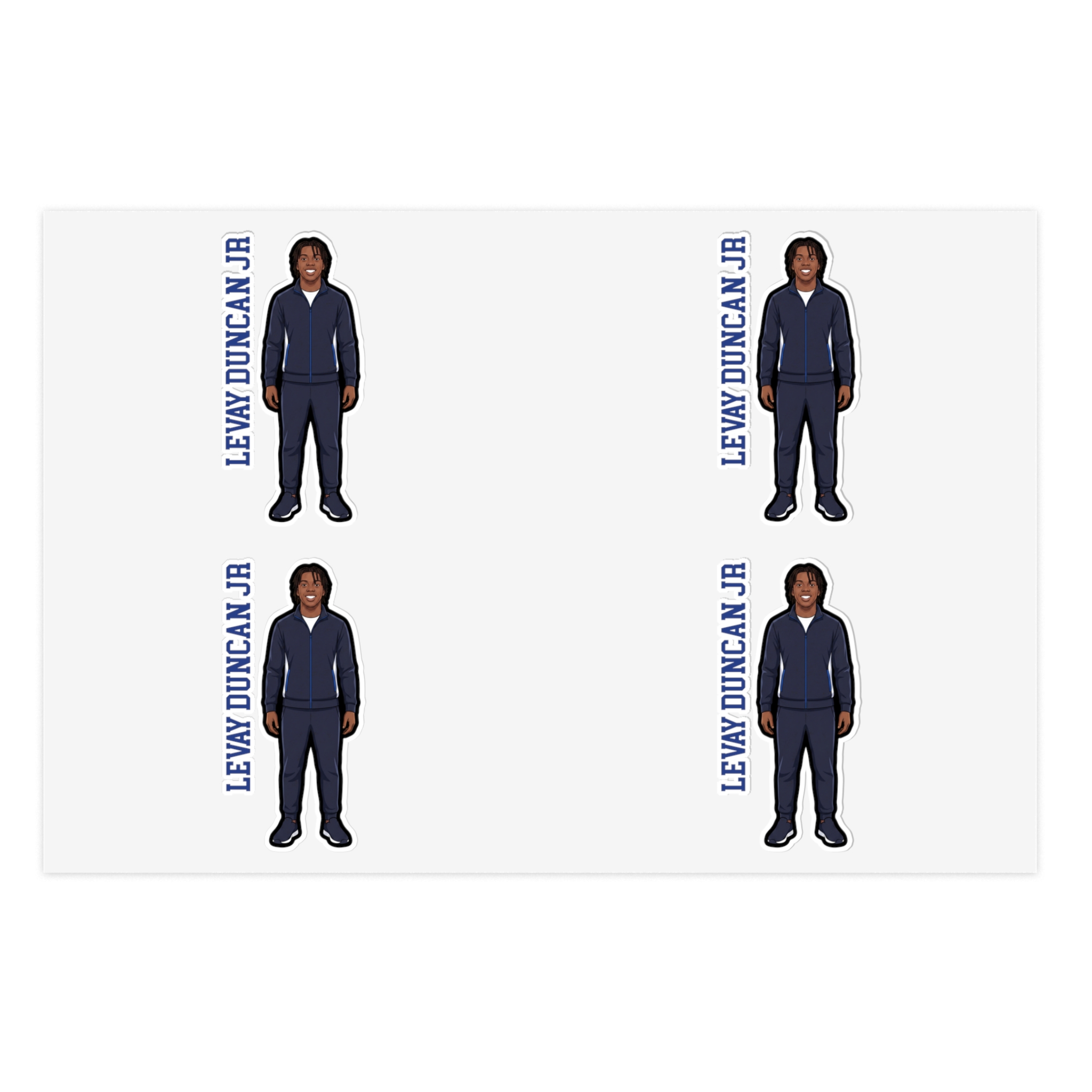 Sticker Sheet — character_name_vertical in Classic