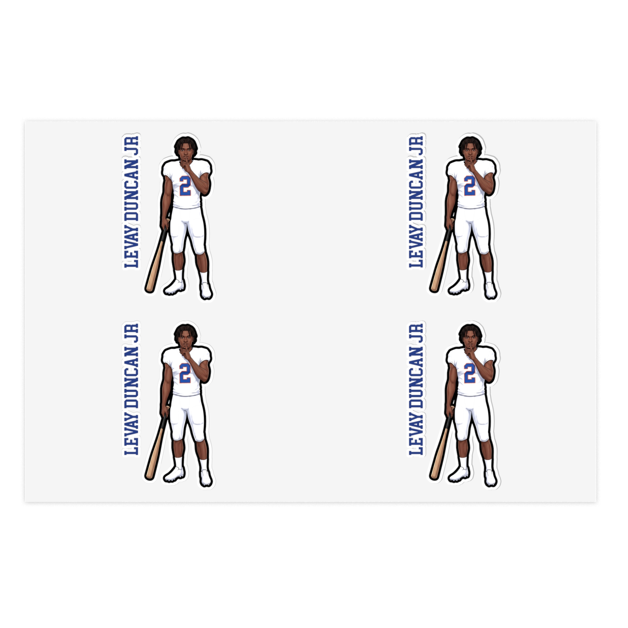 Sticker Sheet — character_name_vertical in Classic