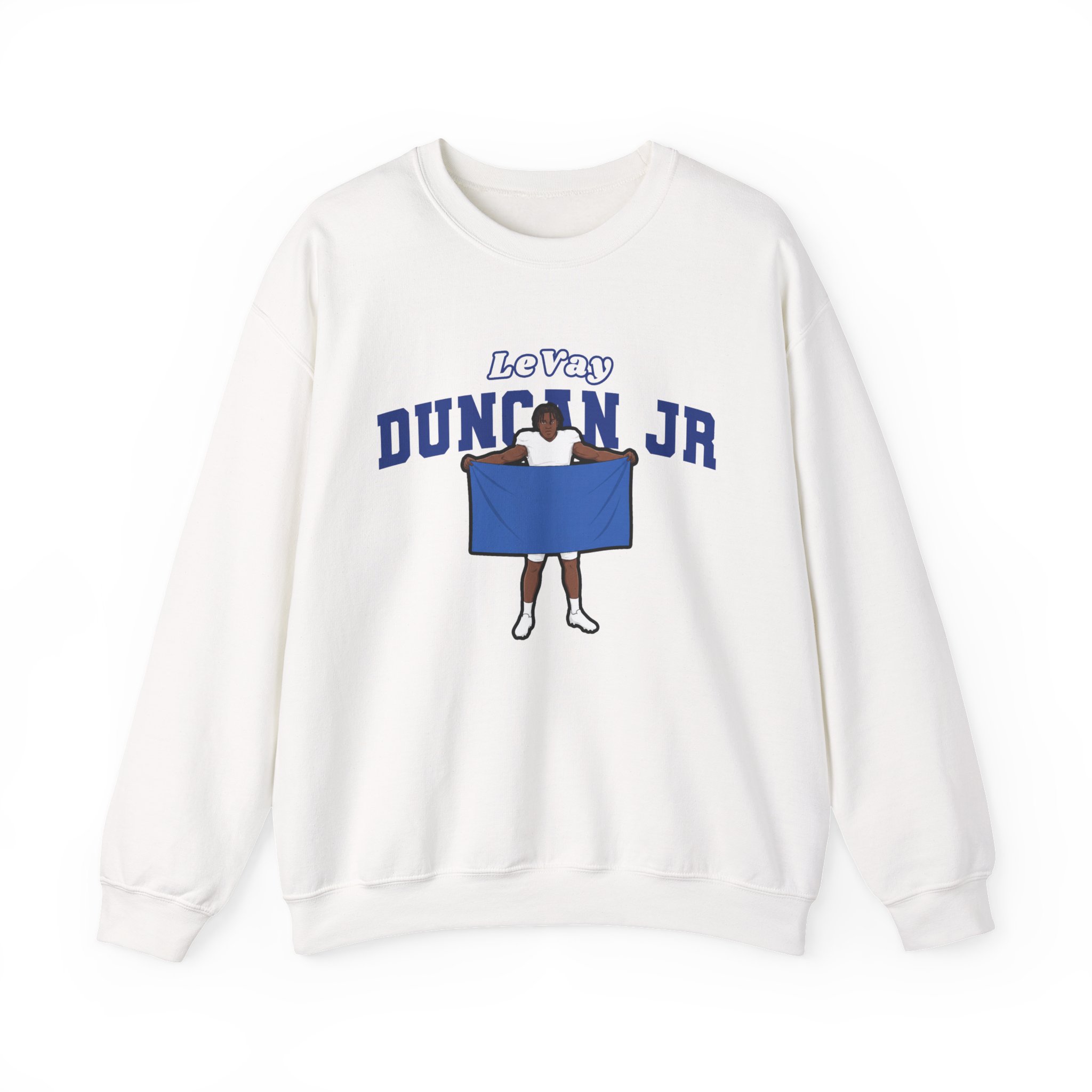 Crewneck Sweatshirt — character_name_arch in White