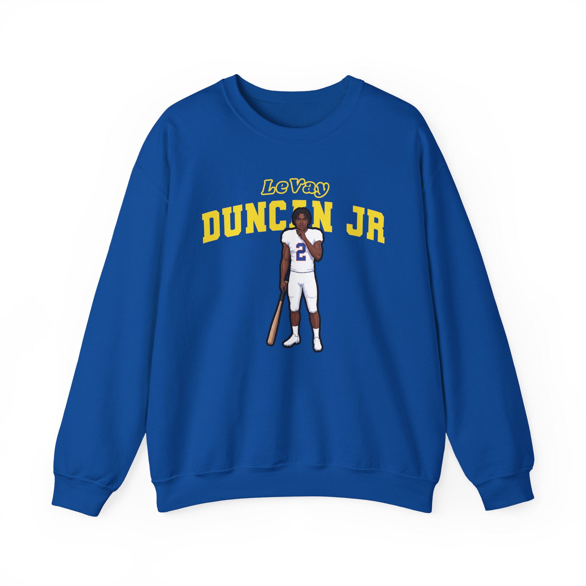 Crewneck Sweatshirt — character_name_arch in Royal