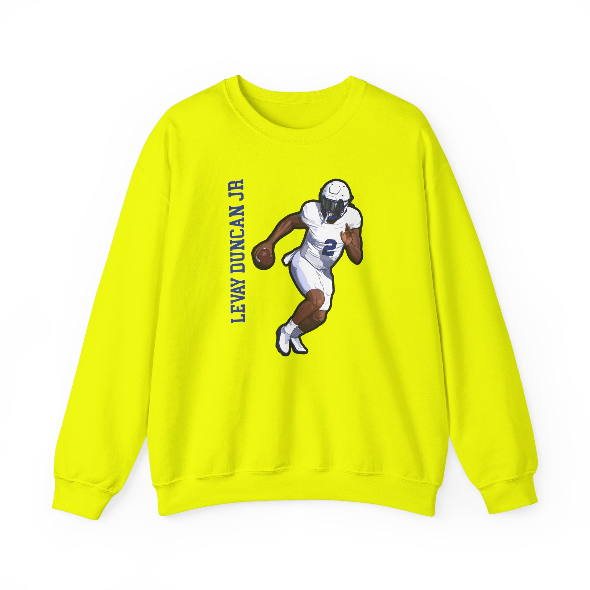 Crewneck Sweatshirt — character_name_vertical in Green