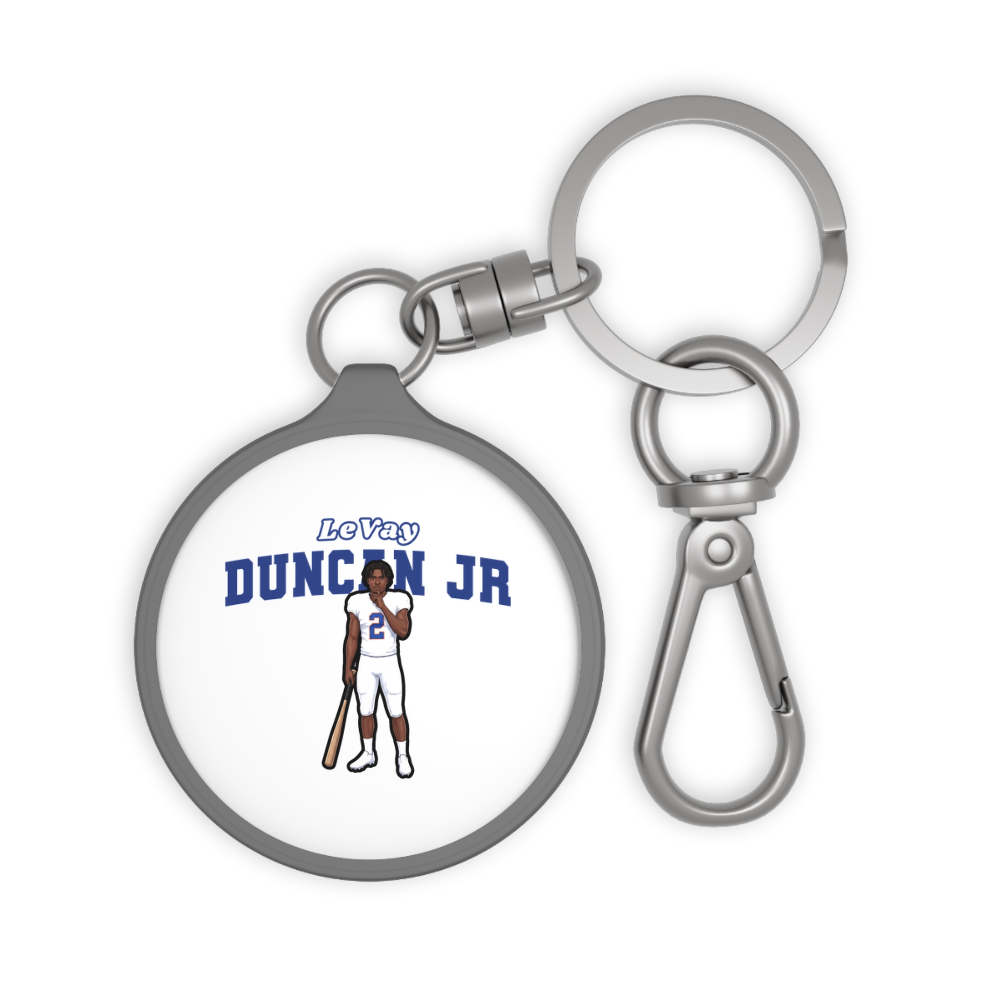 Keychain — character_name_arch in Grey