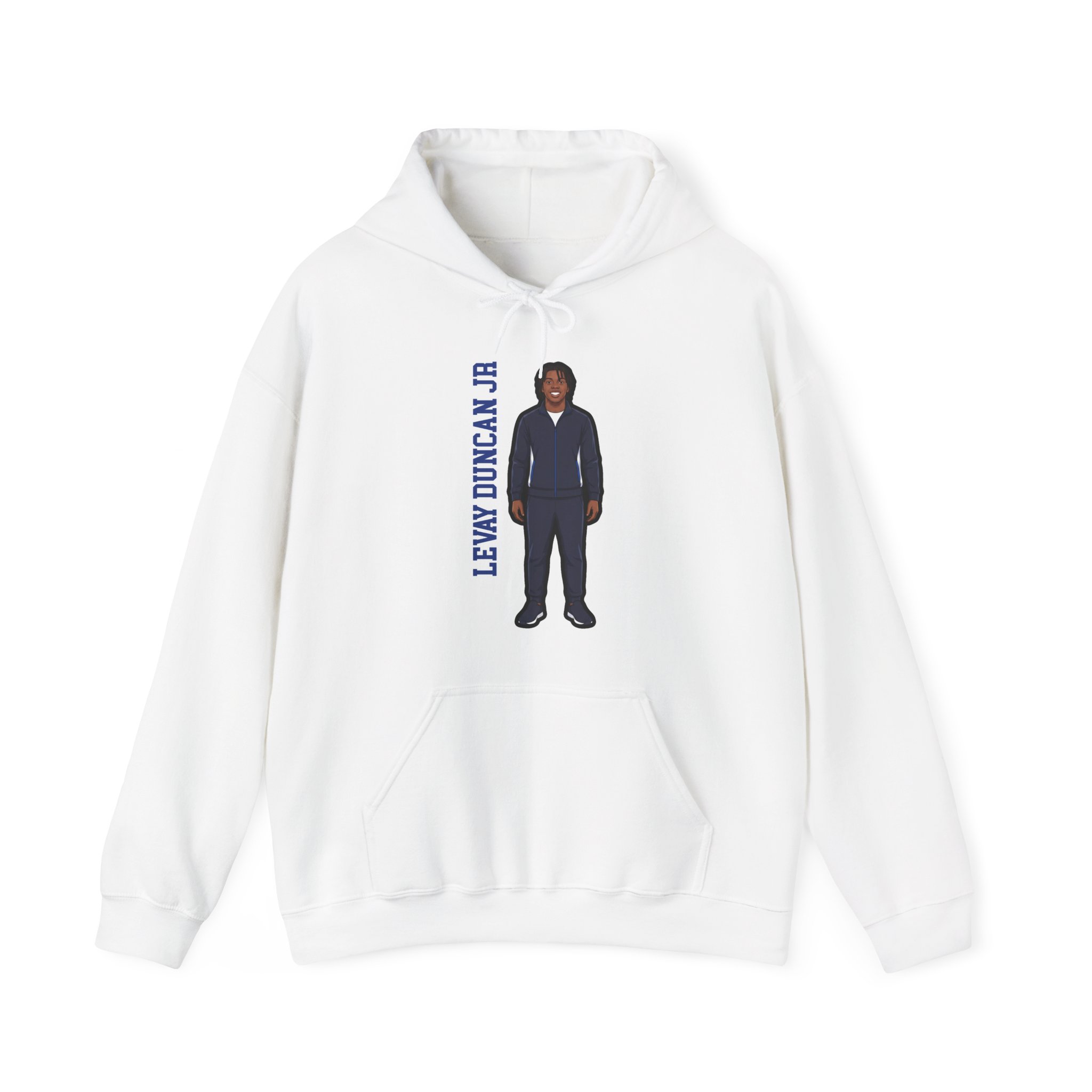 Hoodie — character_name_vertical in White