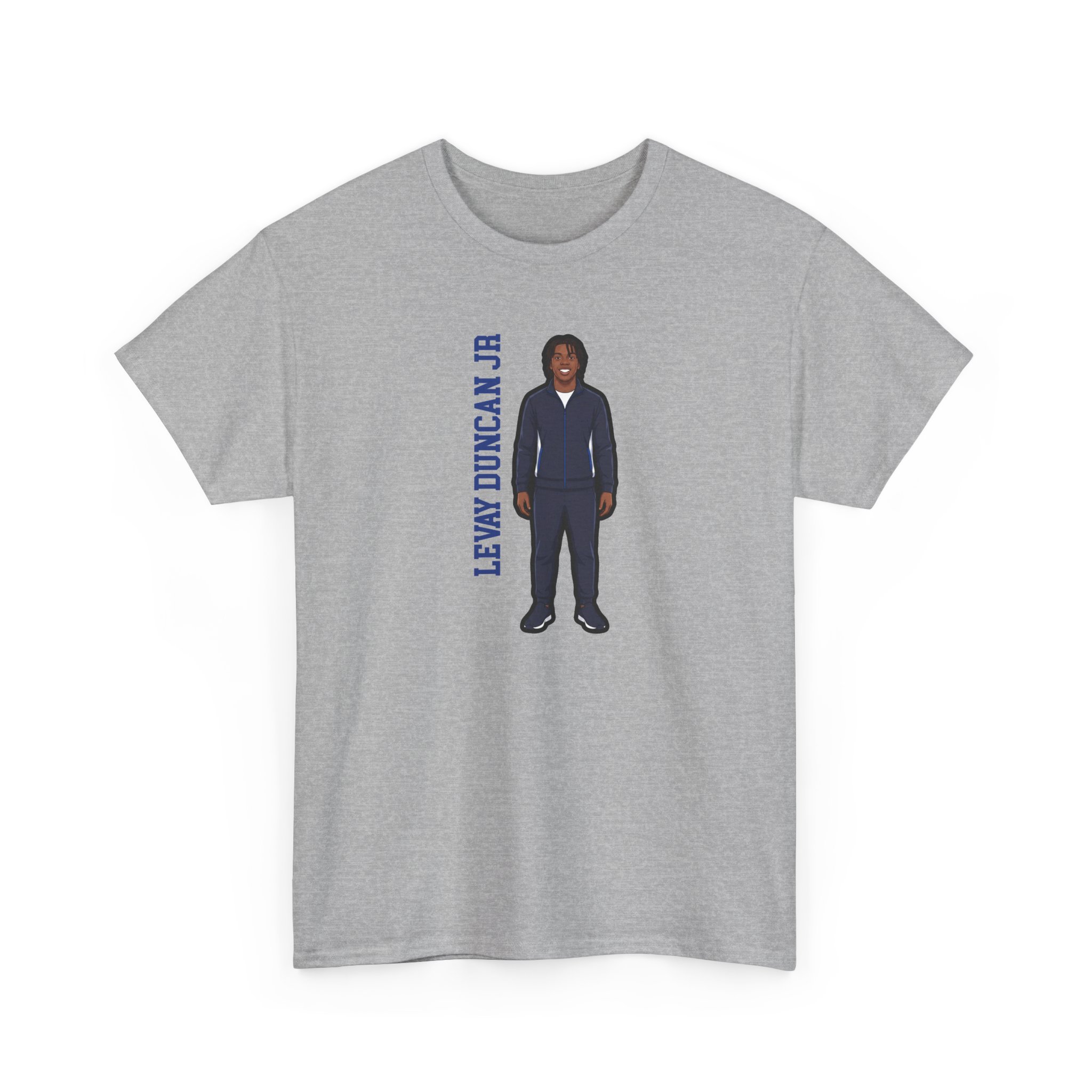 Tee — character_name_vertical in Grey