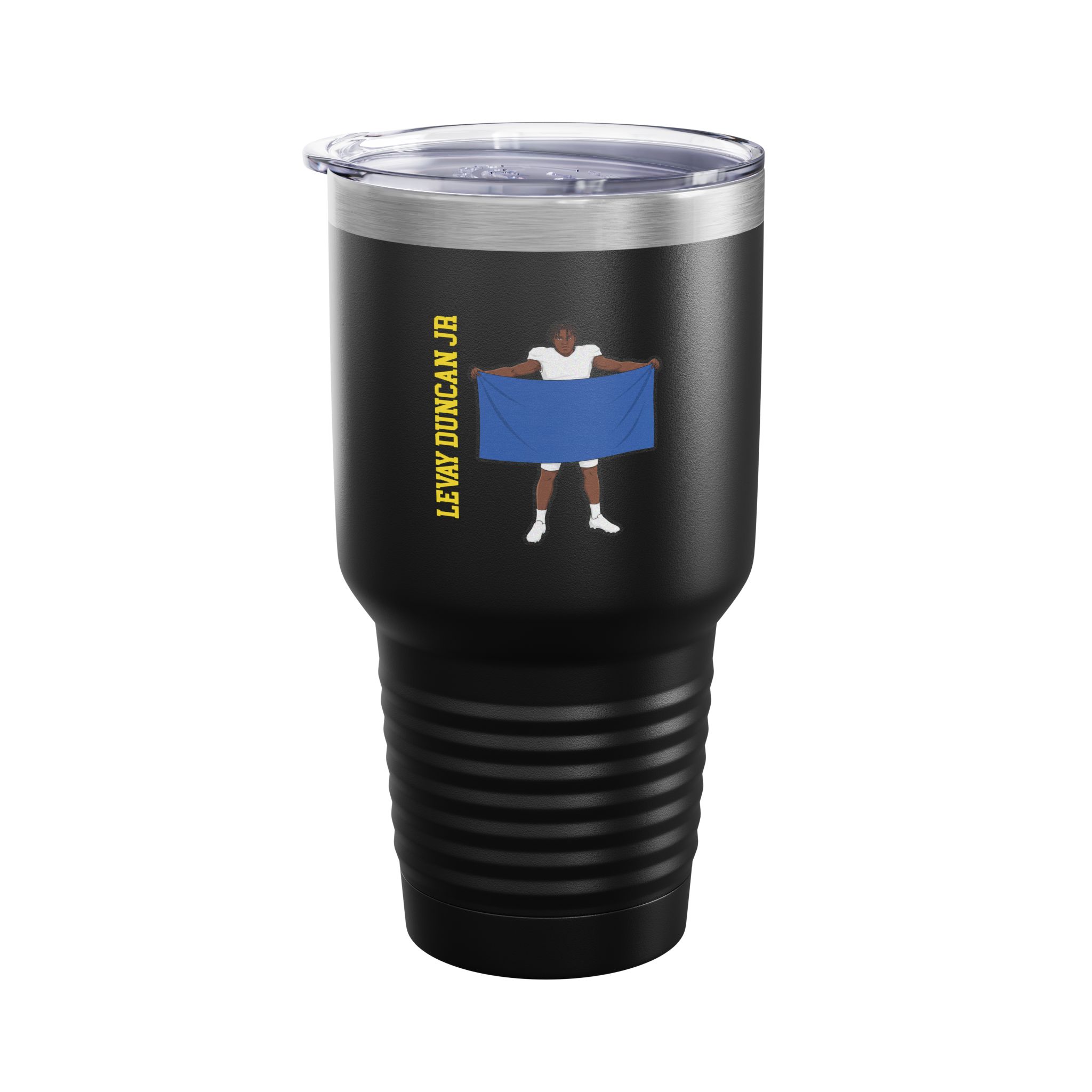 30oz Tumbler — character_name_vertical in Black
