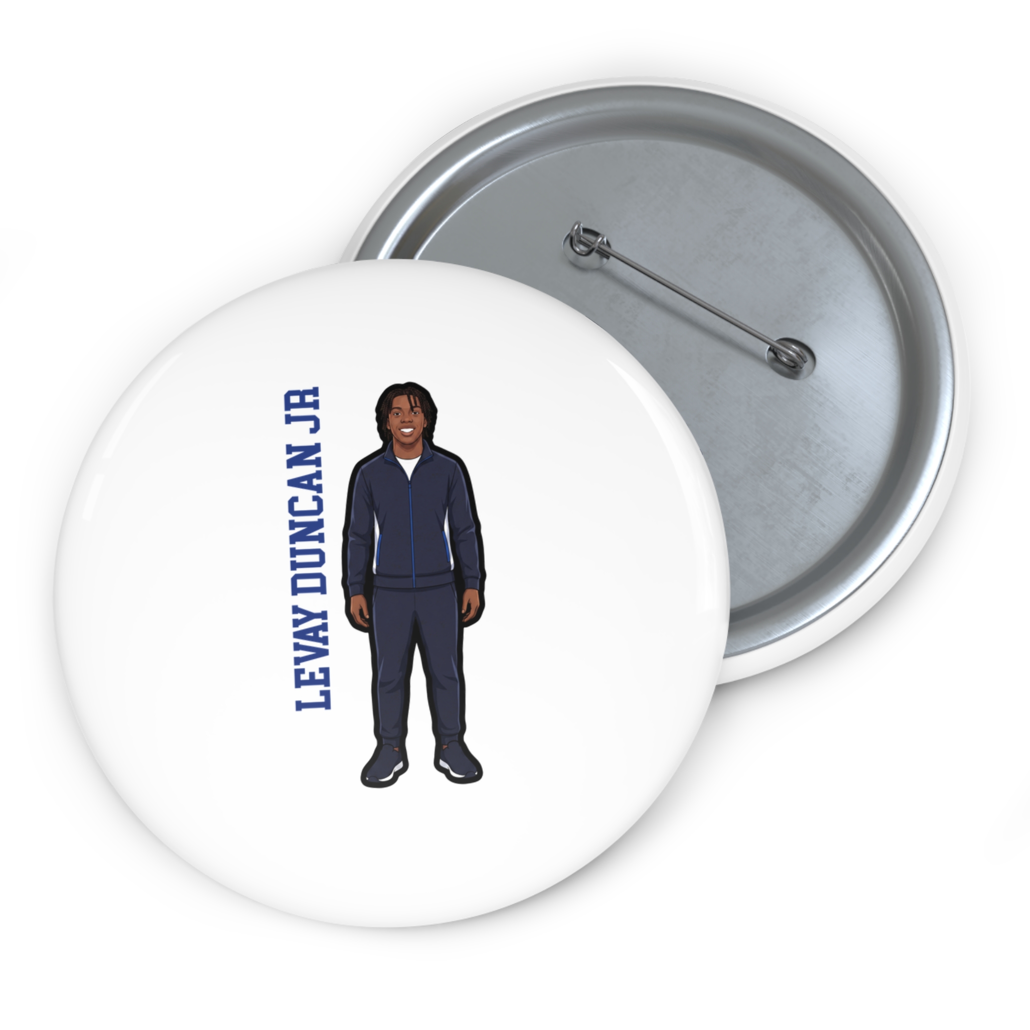 Game Day Pin — character_name_vertical in Classic