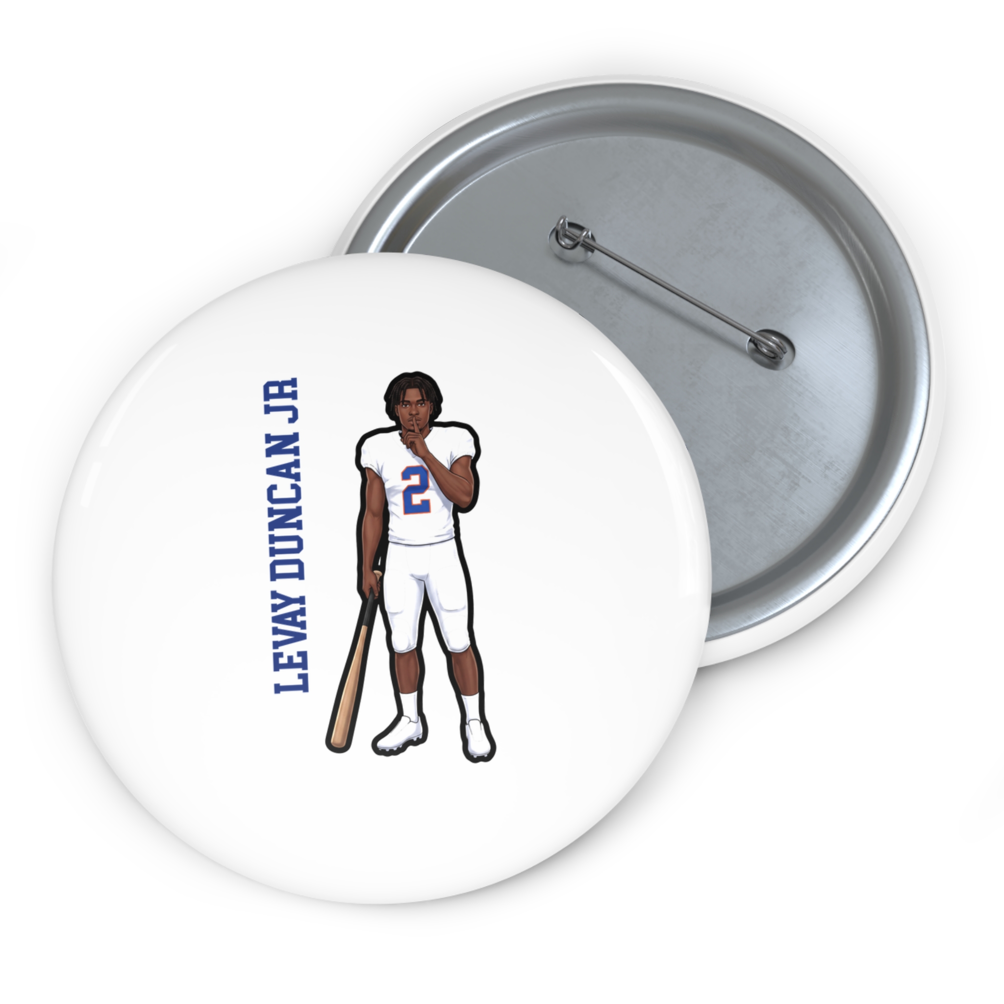 Game Day Pin — character_name_vertical in Classic