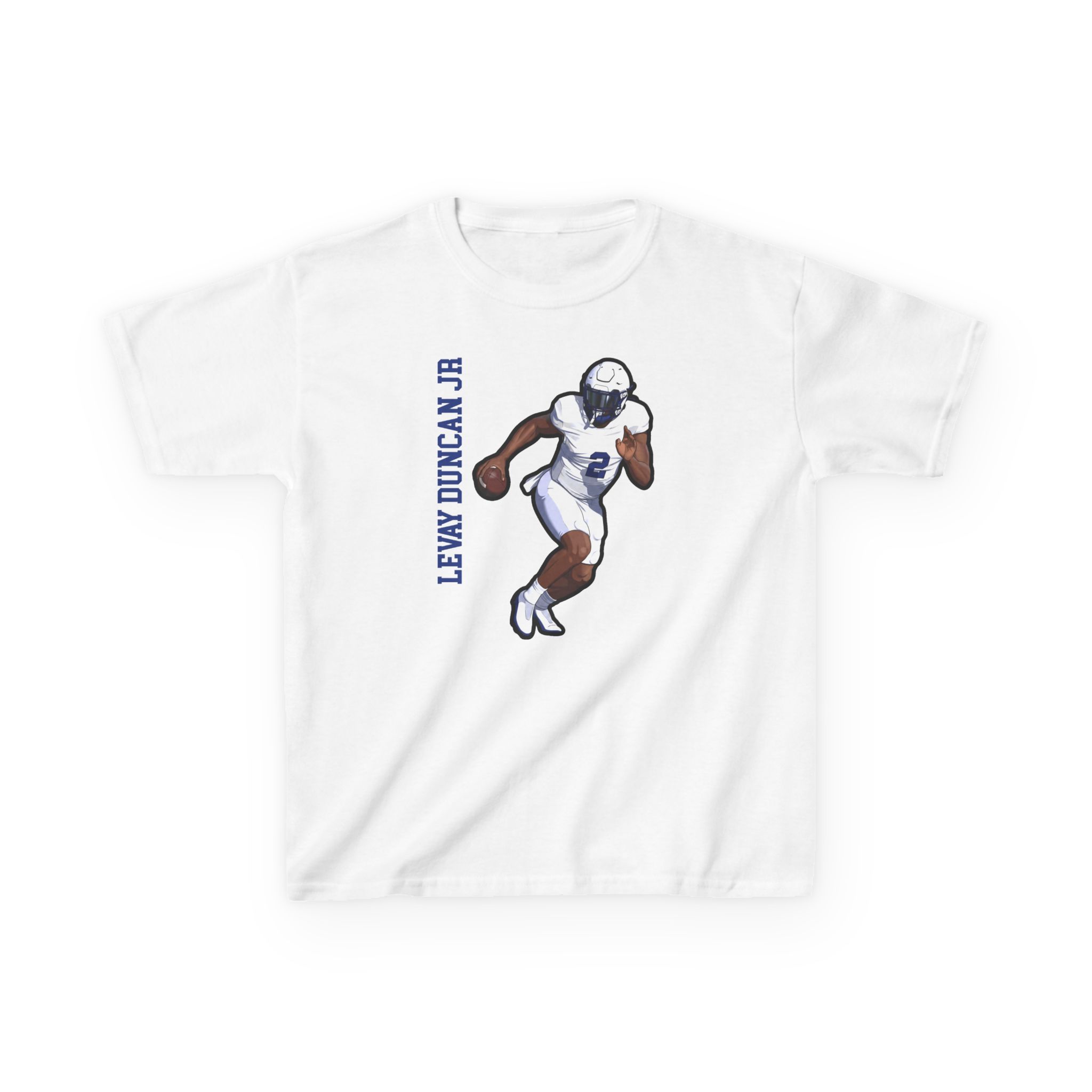 Youth Tee — character_name_vertical in White