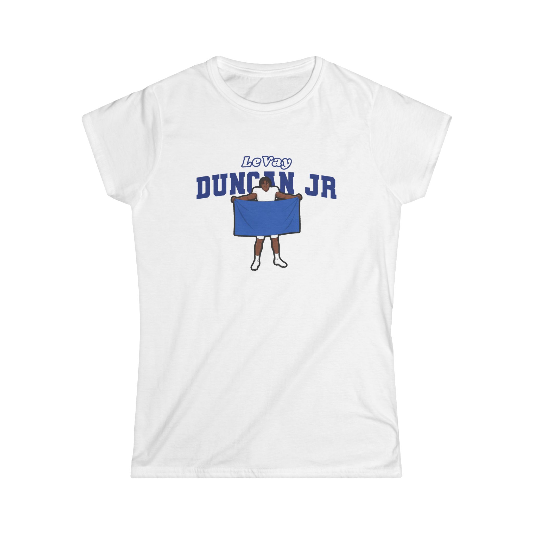 Women's Softstyle Tee — character_name_arch in White
