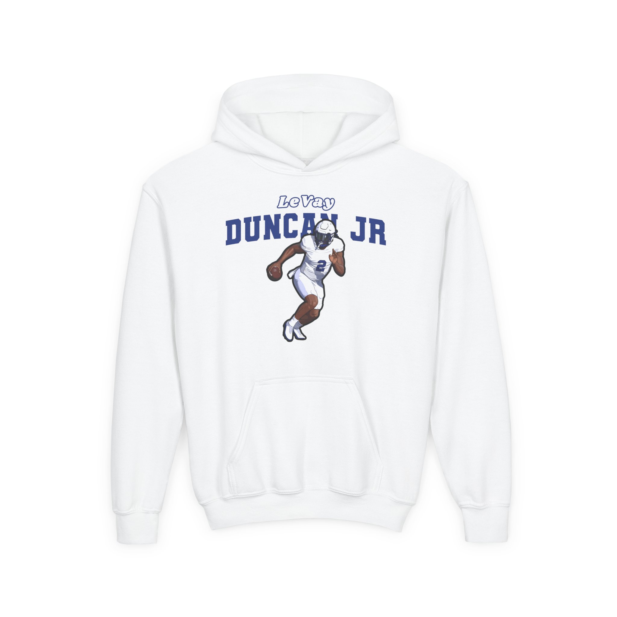 Youth Hoodie — character_name_arch in White