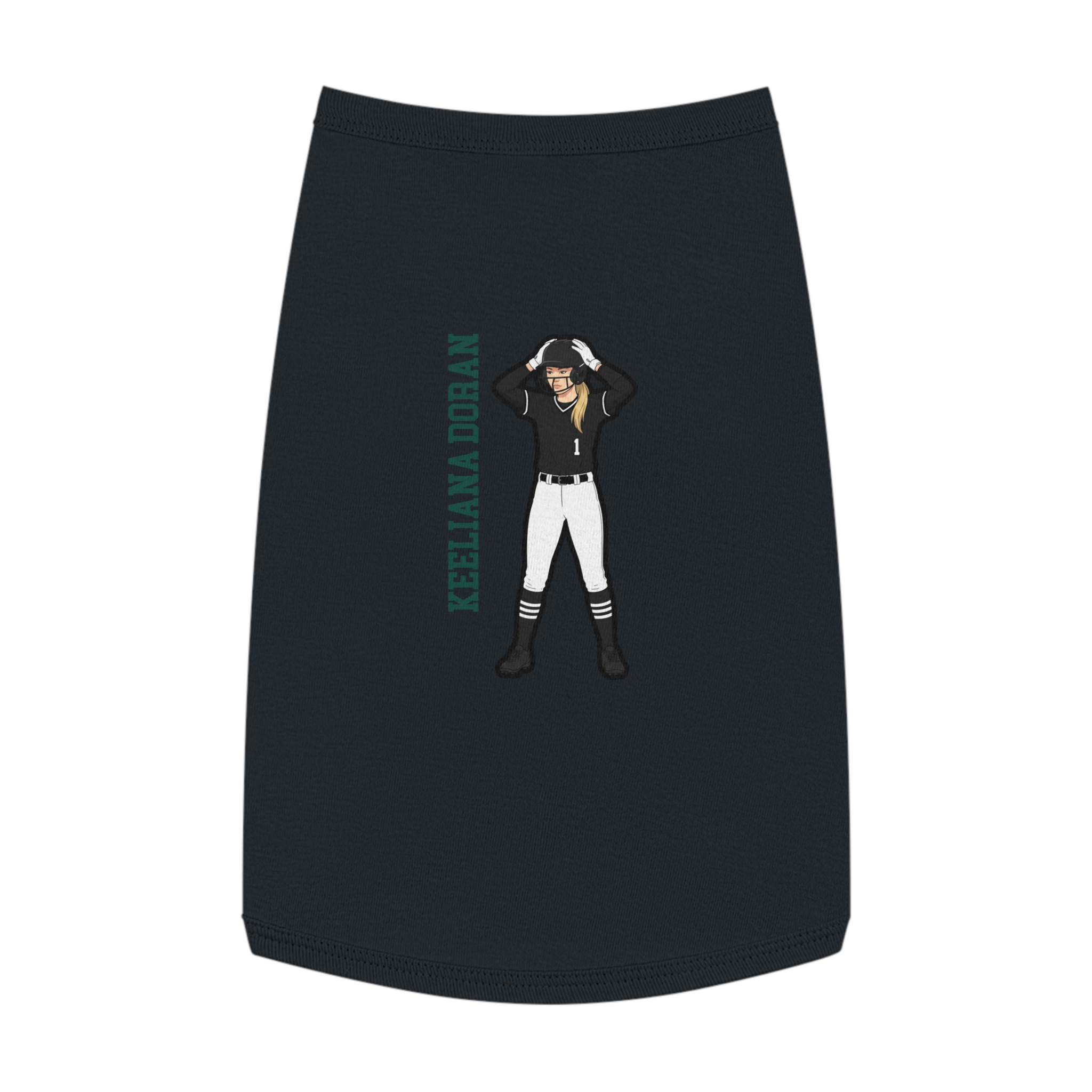 Pet Tank Top — character_name_vertical in White