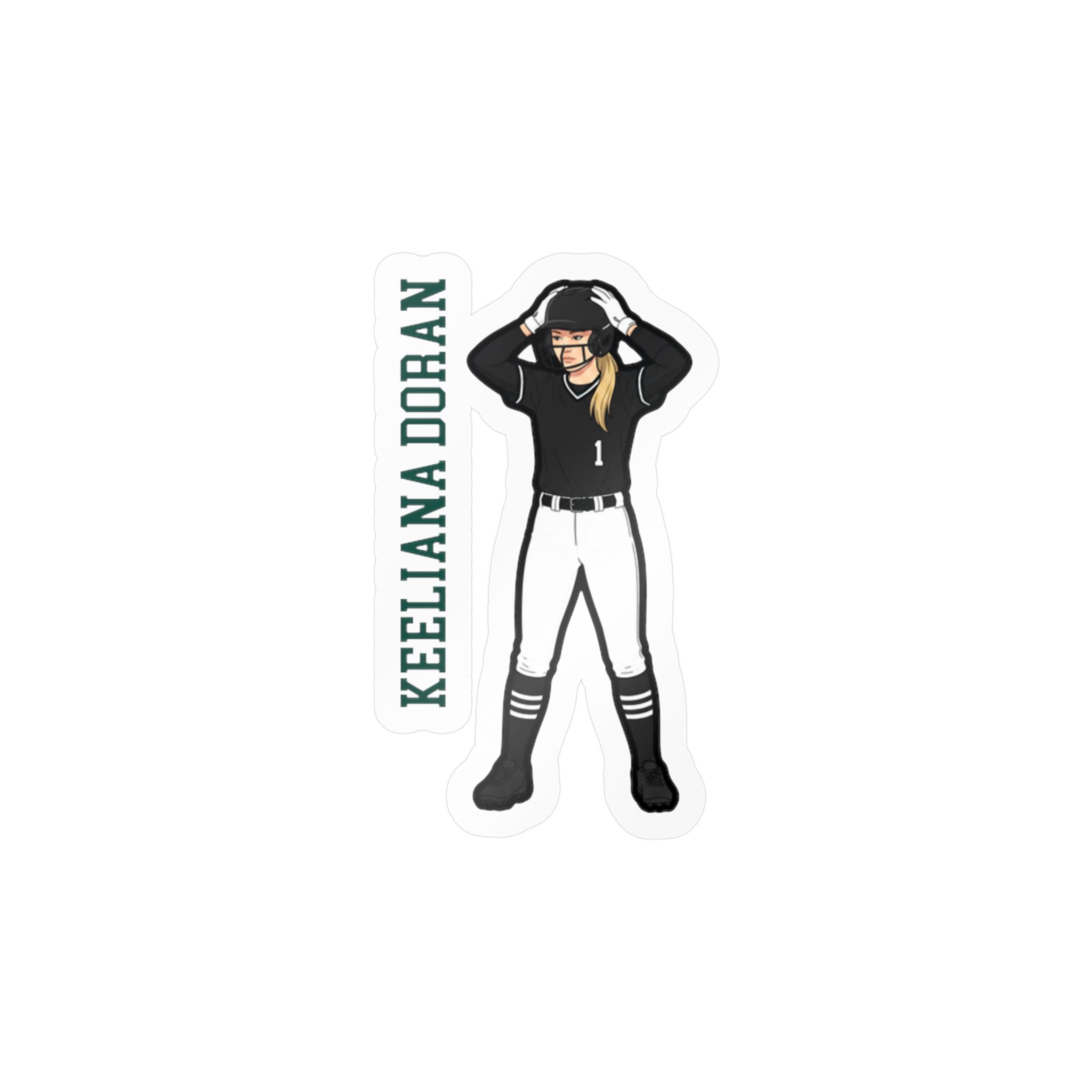 Vinyl Sticker — character_name_vertical in Classic