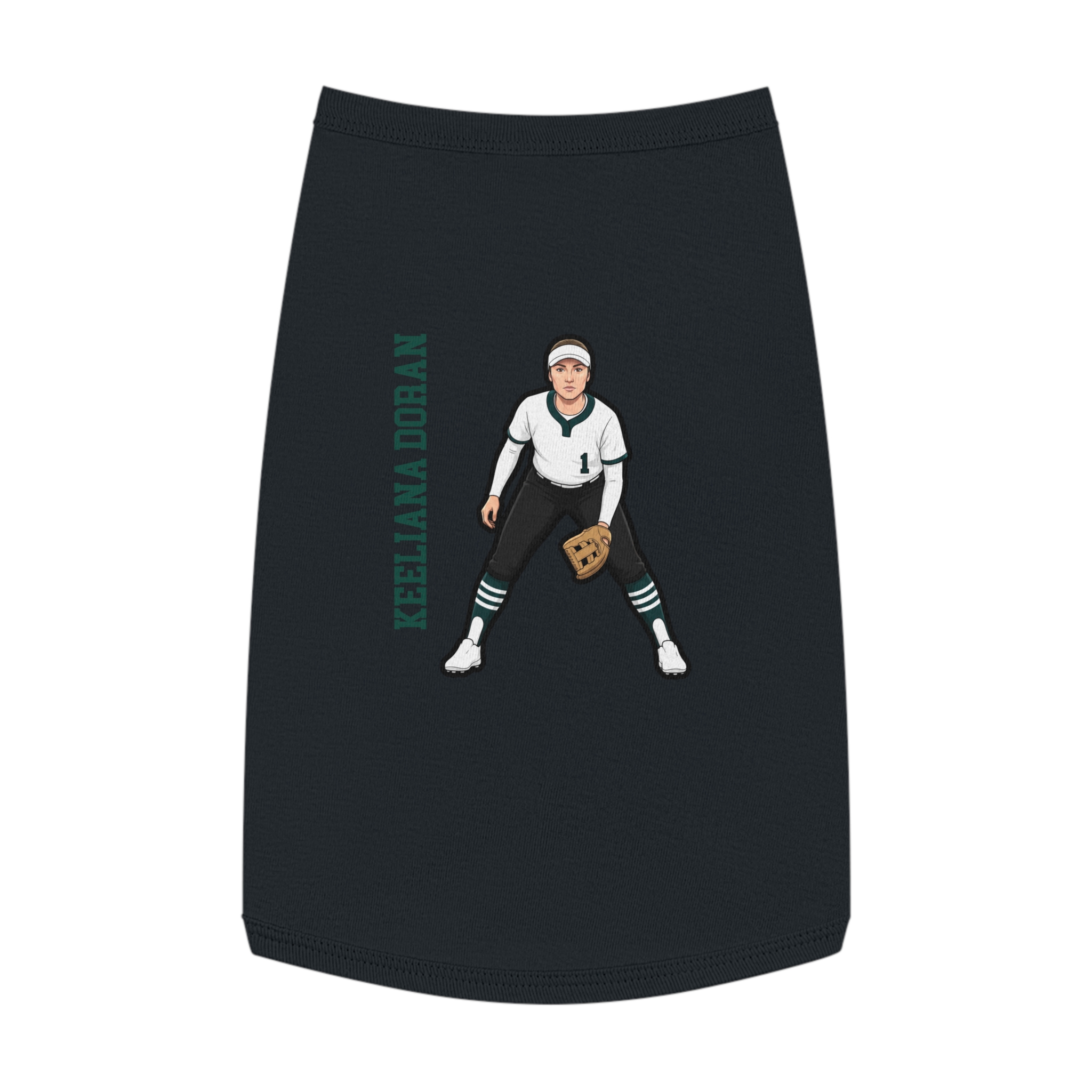Pet Tank Top — character_name_vertical in White