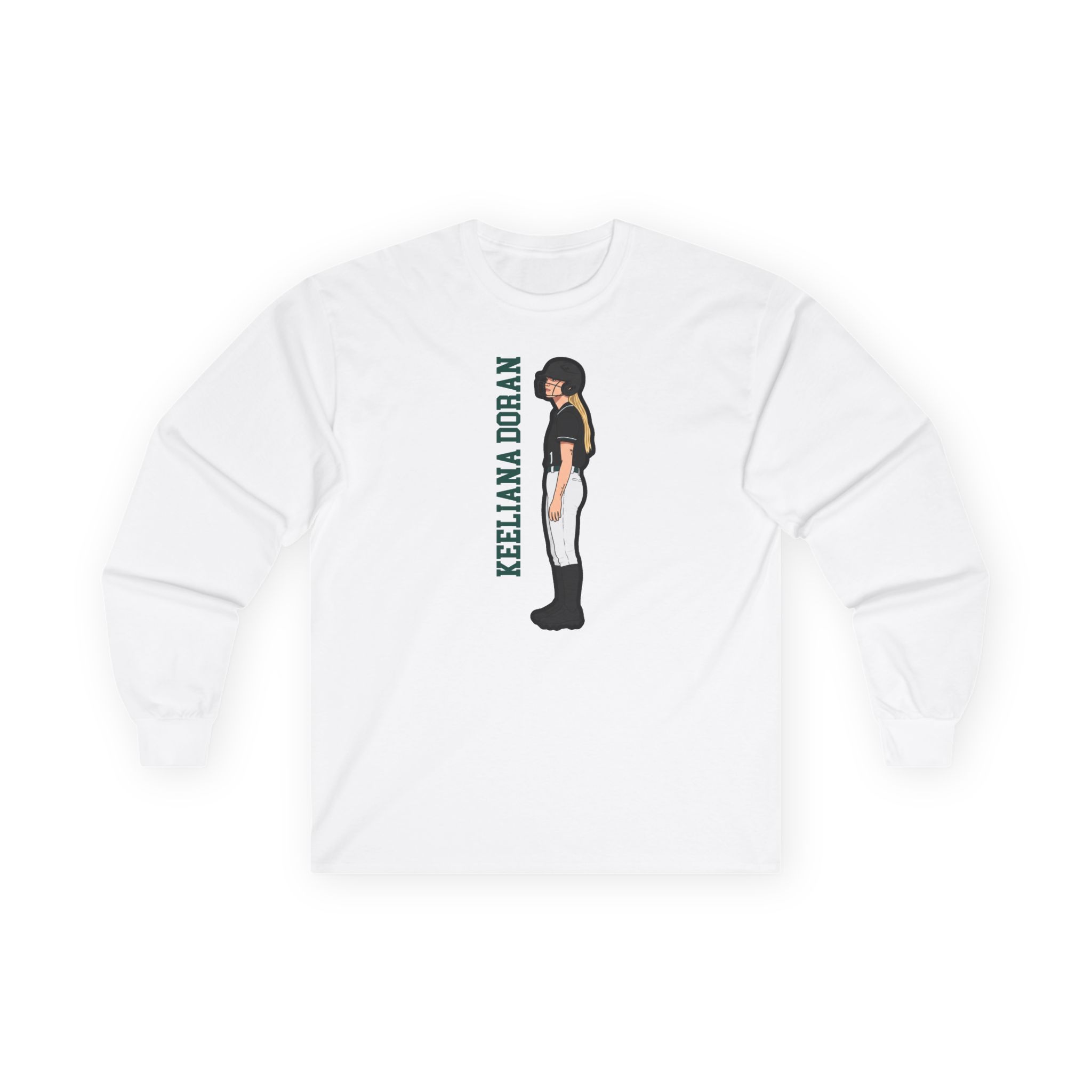 Long Sleeve Tee — character_name_vertical in White