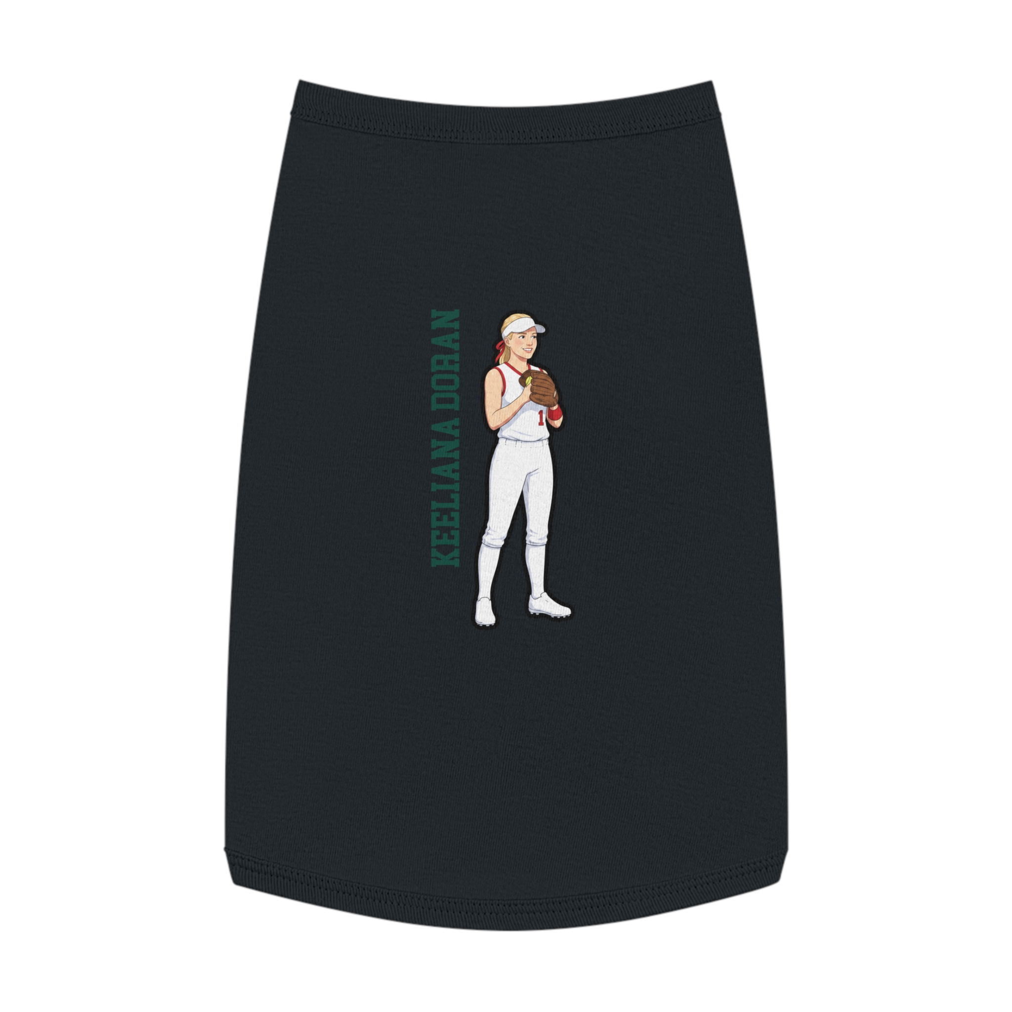 Pet Tank Top — character_name_vertical in White