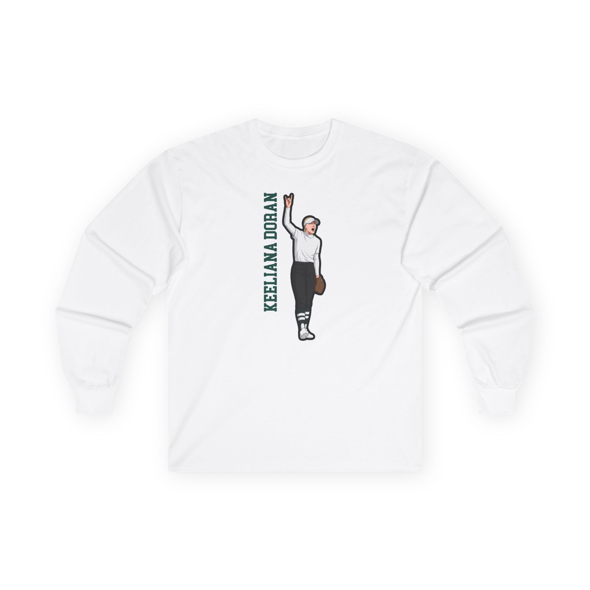 Long Sleeve Tee — character_name_vertical in White