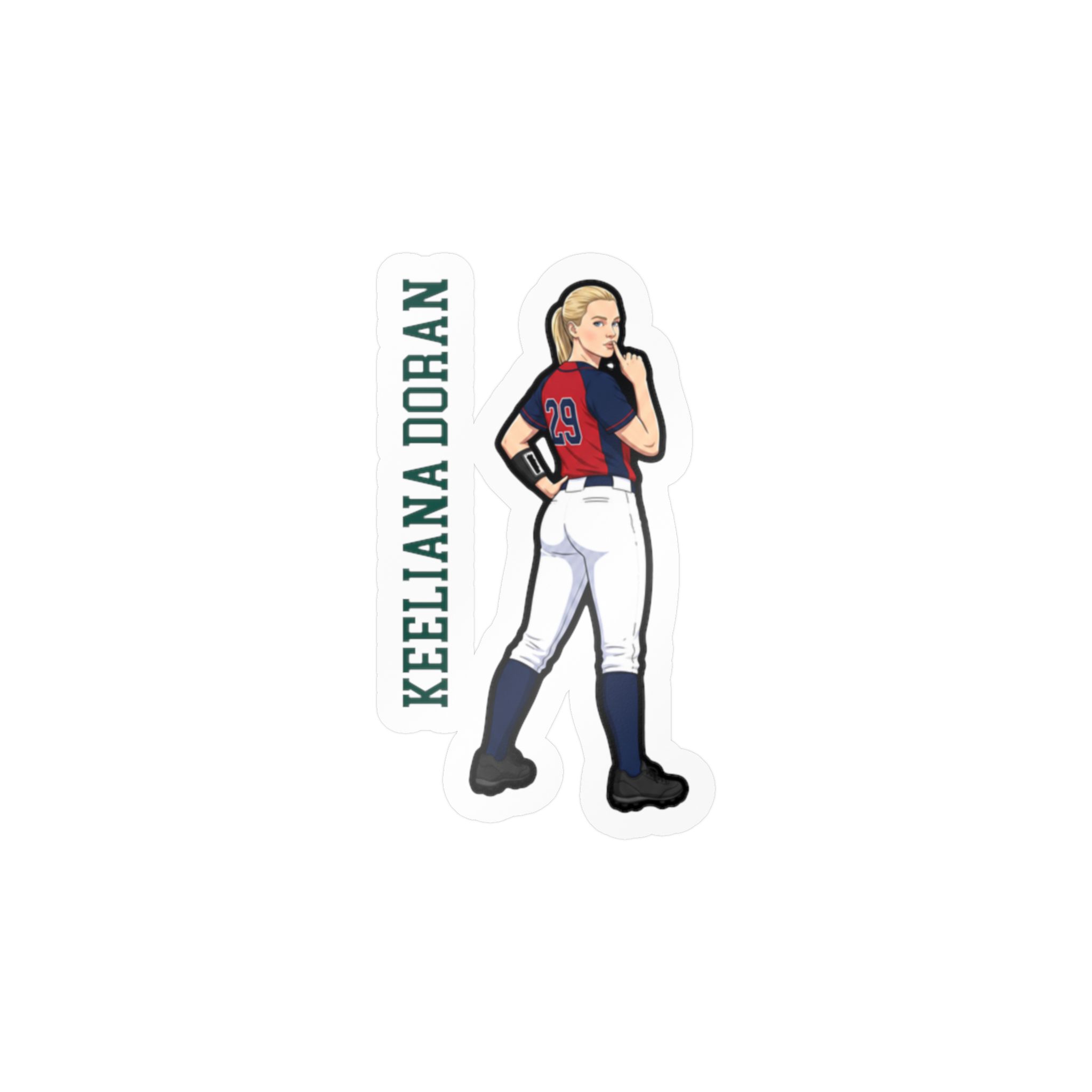 Vinyl Sticker — character_name_vertical in Classic