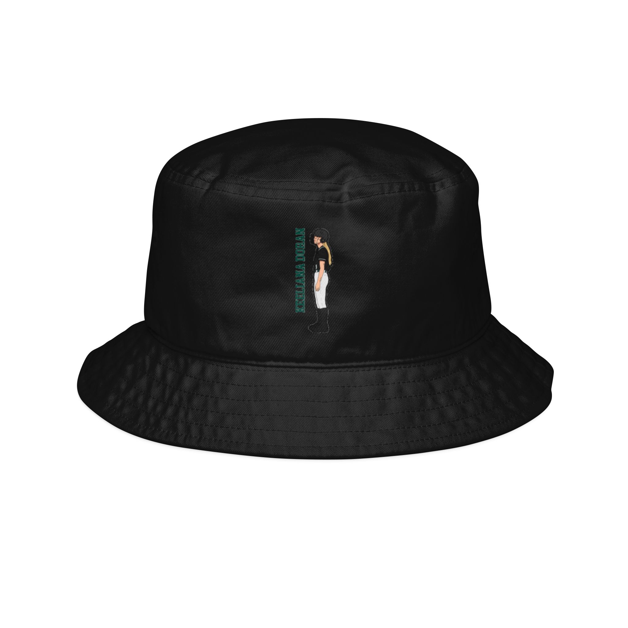 Bucket Hat — character_name_vertical in Black