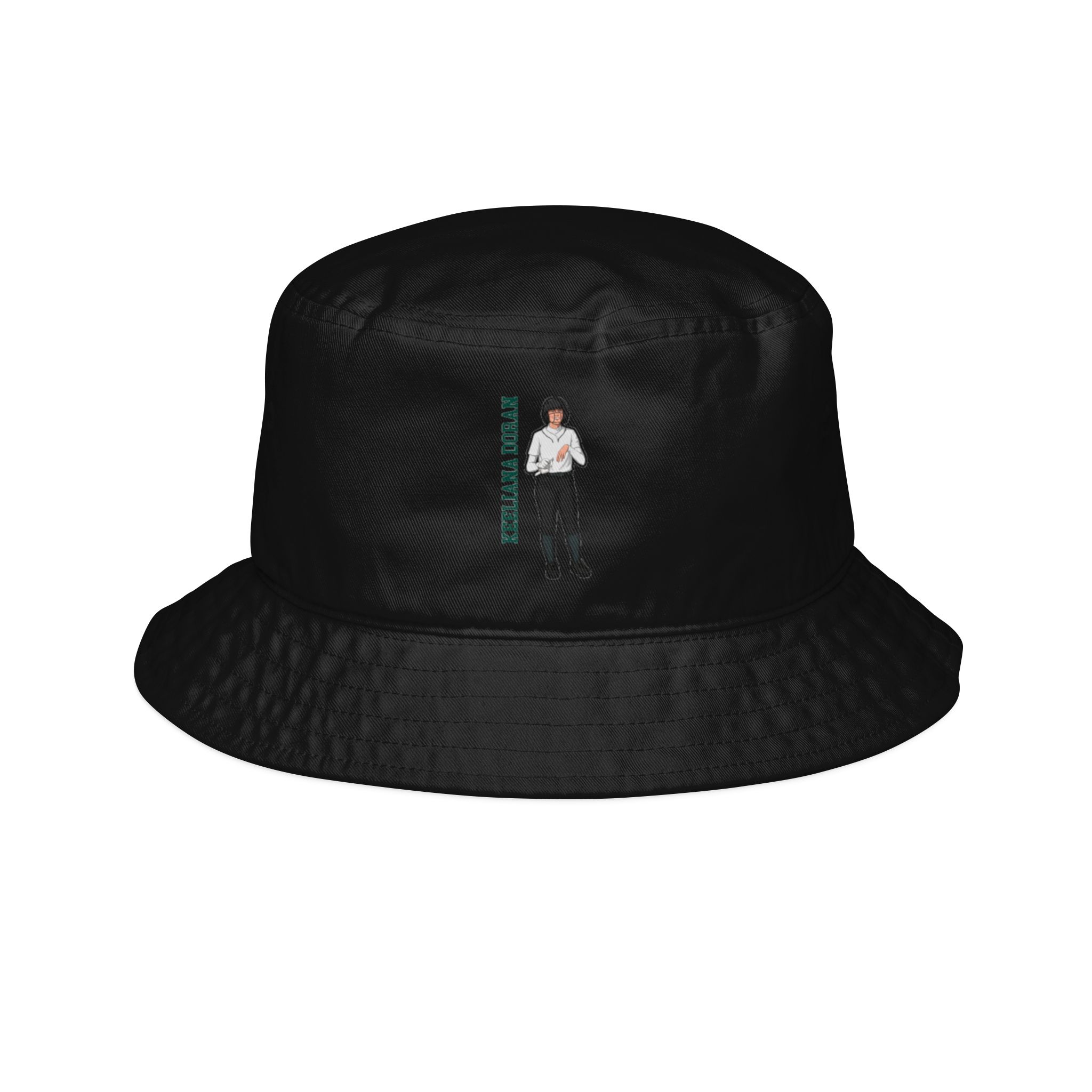 Bucket Hat — character_name_vertical in Black
