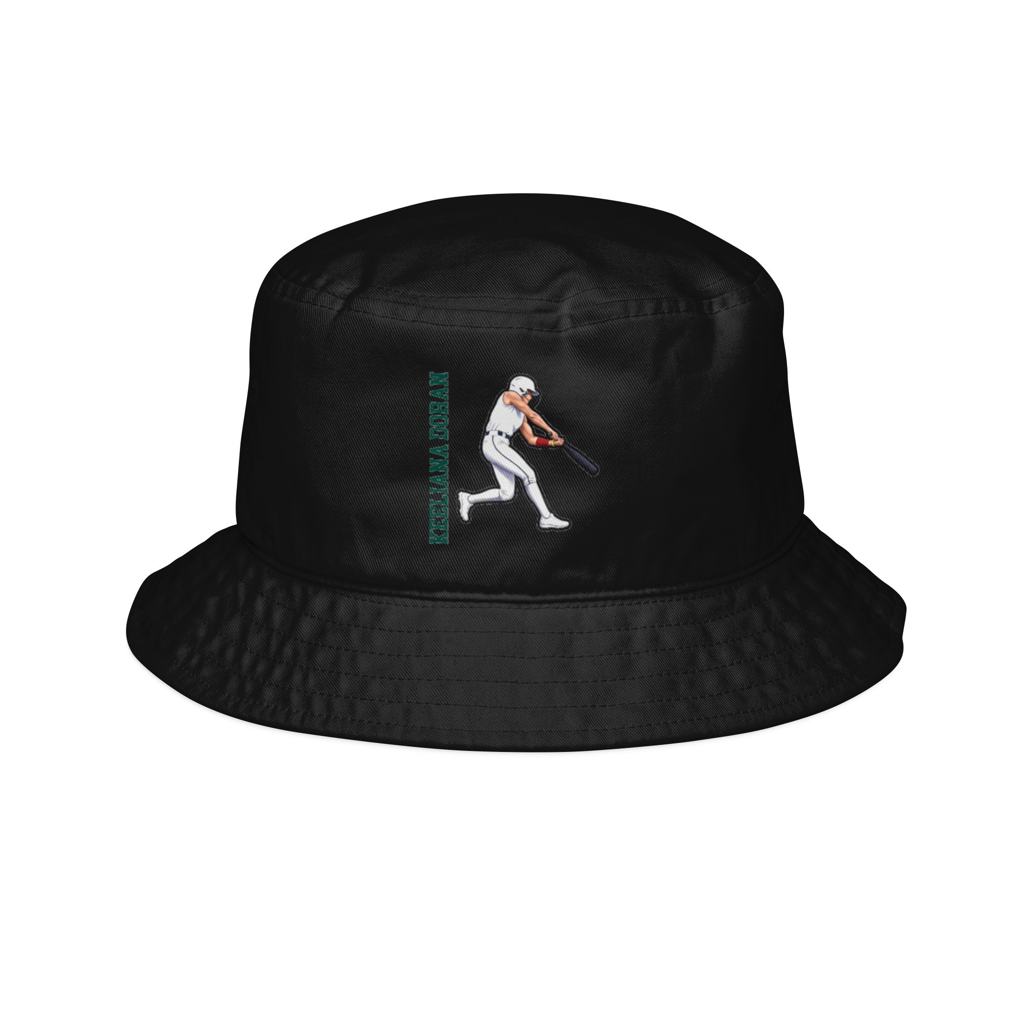 Bucket Hat — character_name_vertical in Black