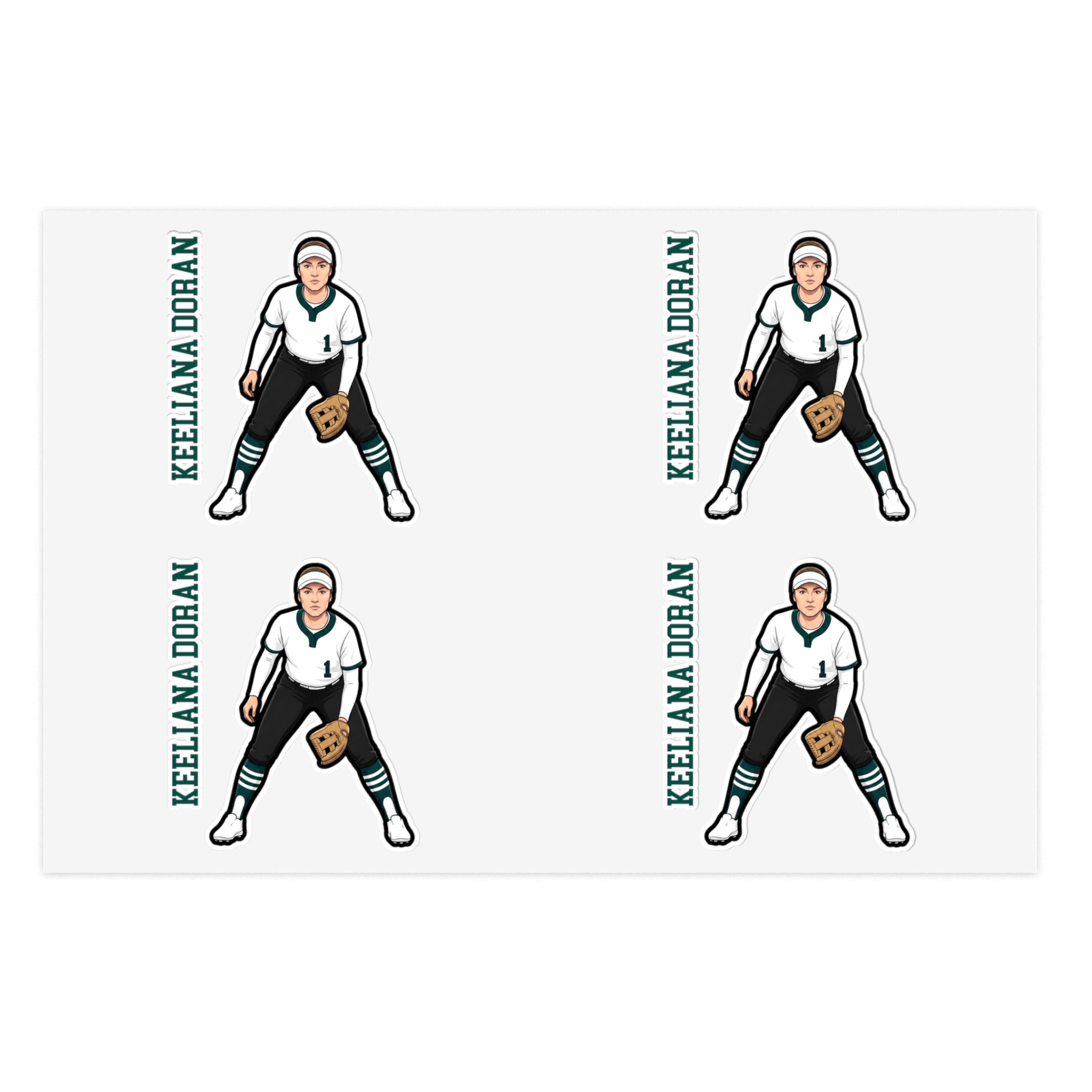 Sticker Sheet — character_name_vertical in Classic