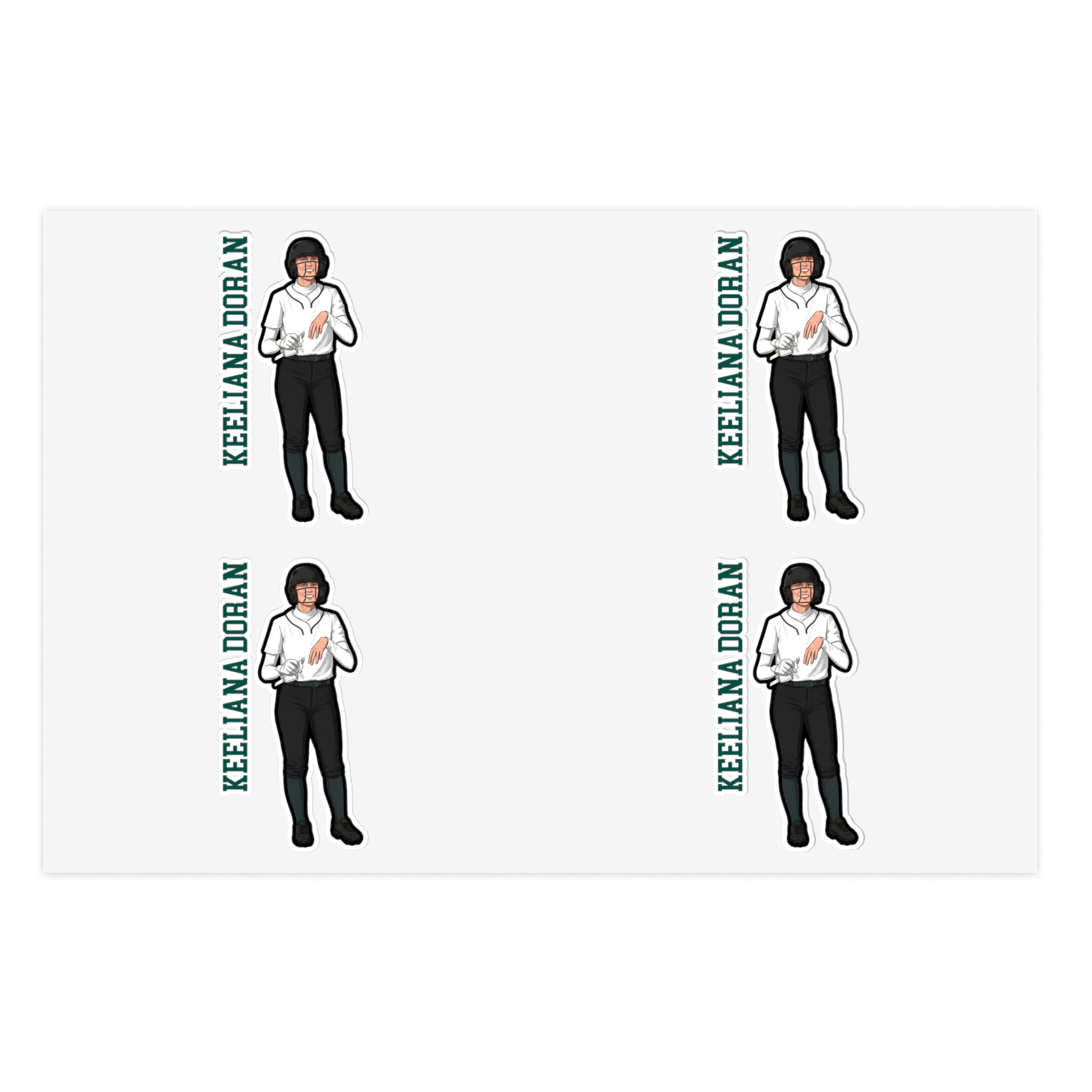 Sticker Sheet — character_name_vertical in Classic