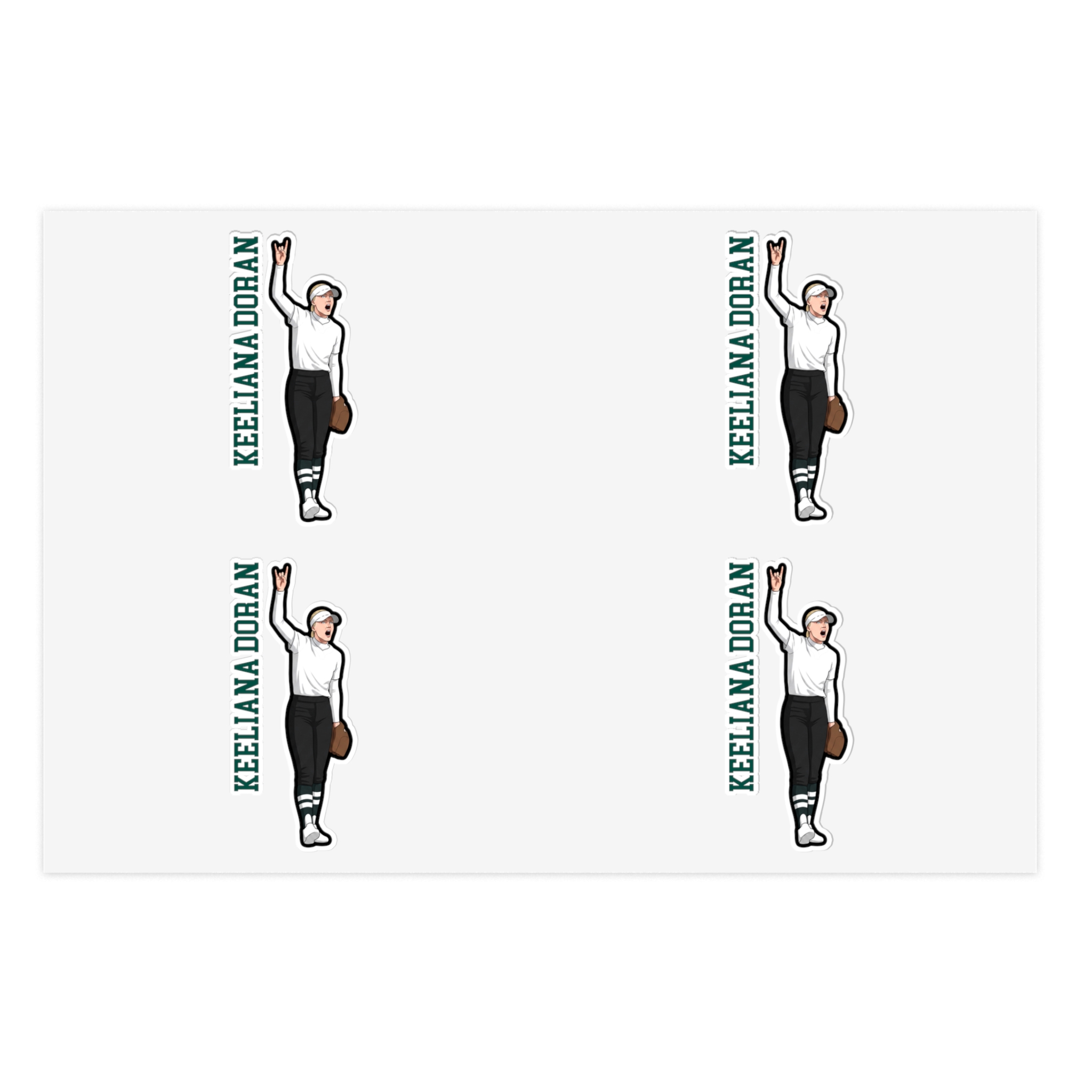Sticker Sheet — character_name_vertical in Classic