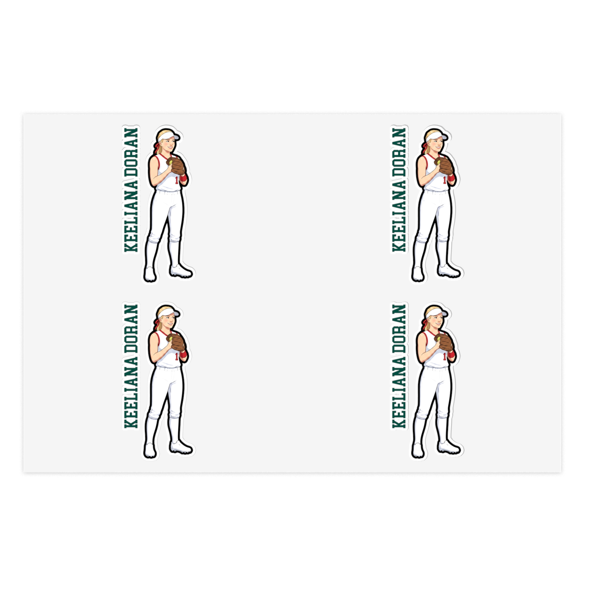 Sticker Sheet — character_name_vertical in Classic