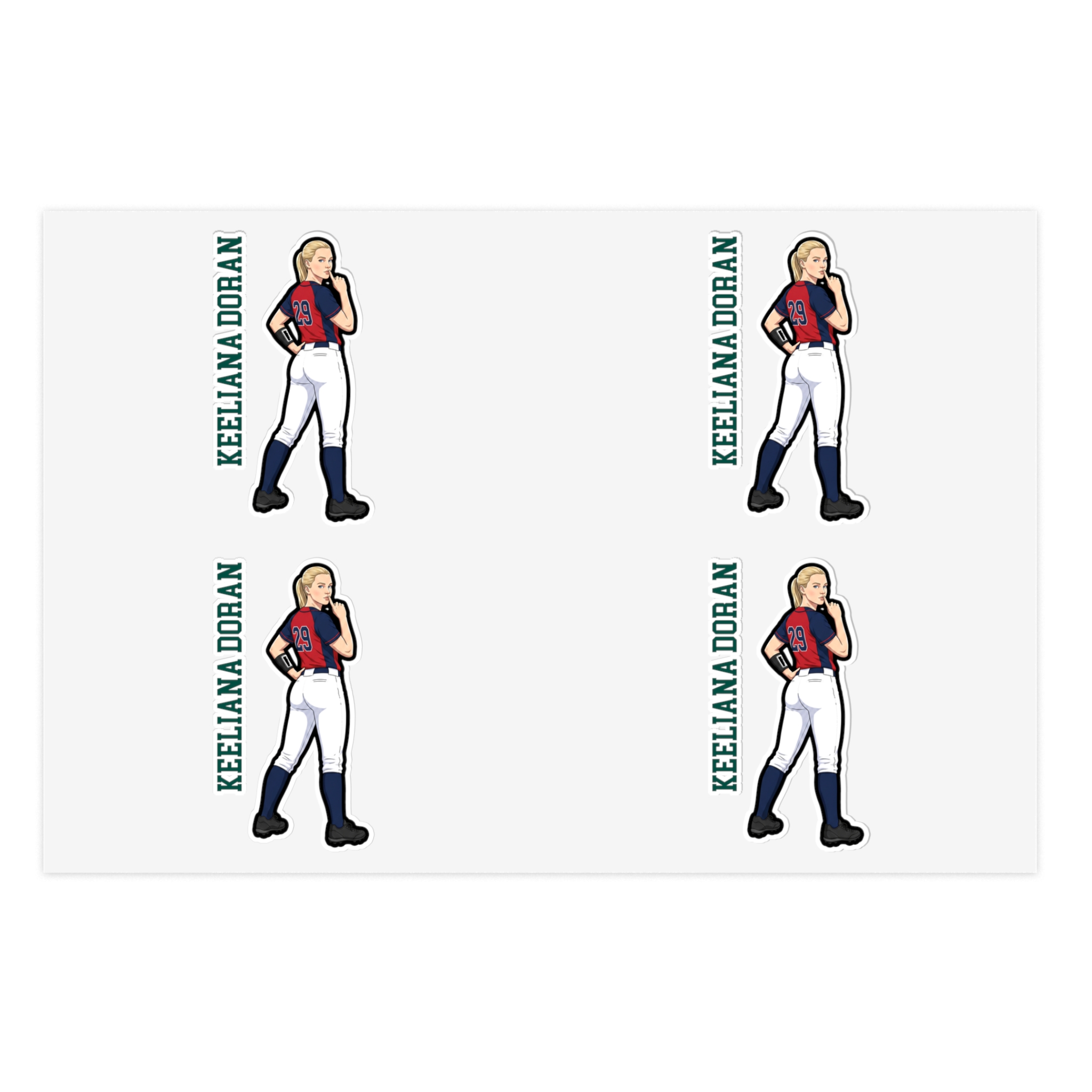 Sticker Sheet — character_name_vertical in Classic