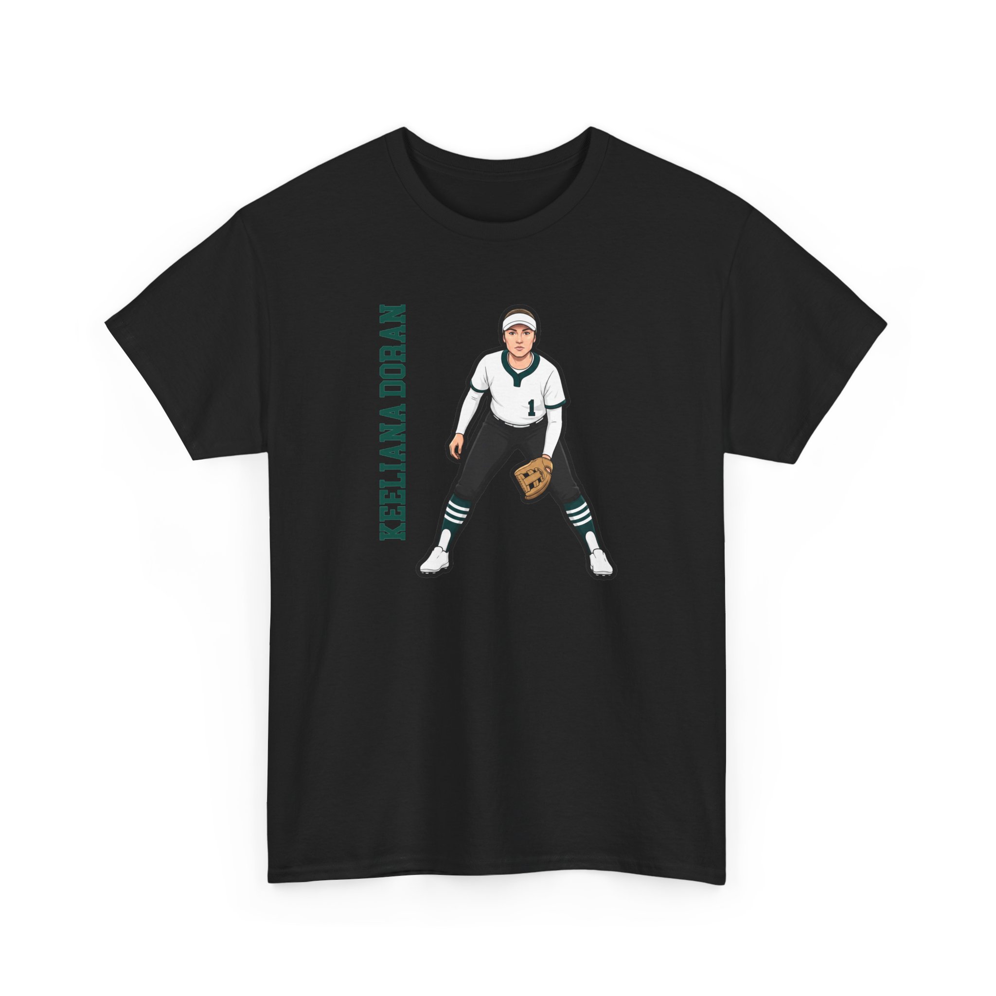 Tee — character_name_vertical in Black
