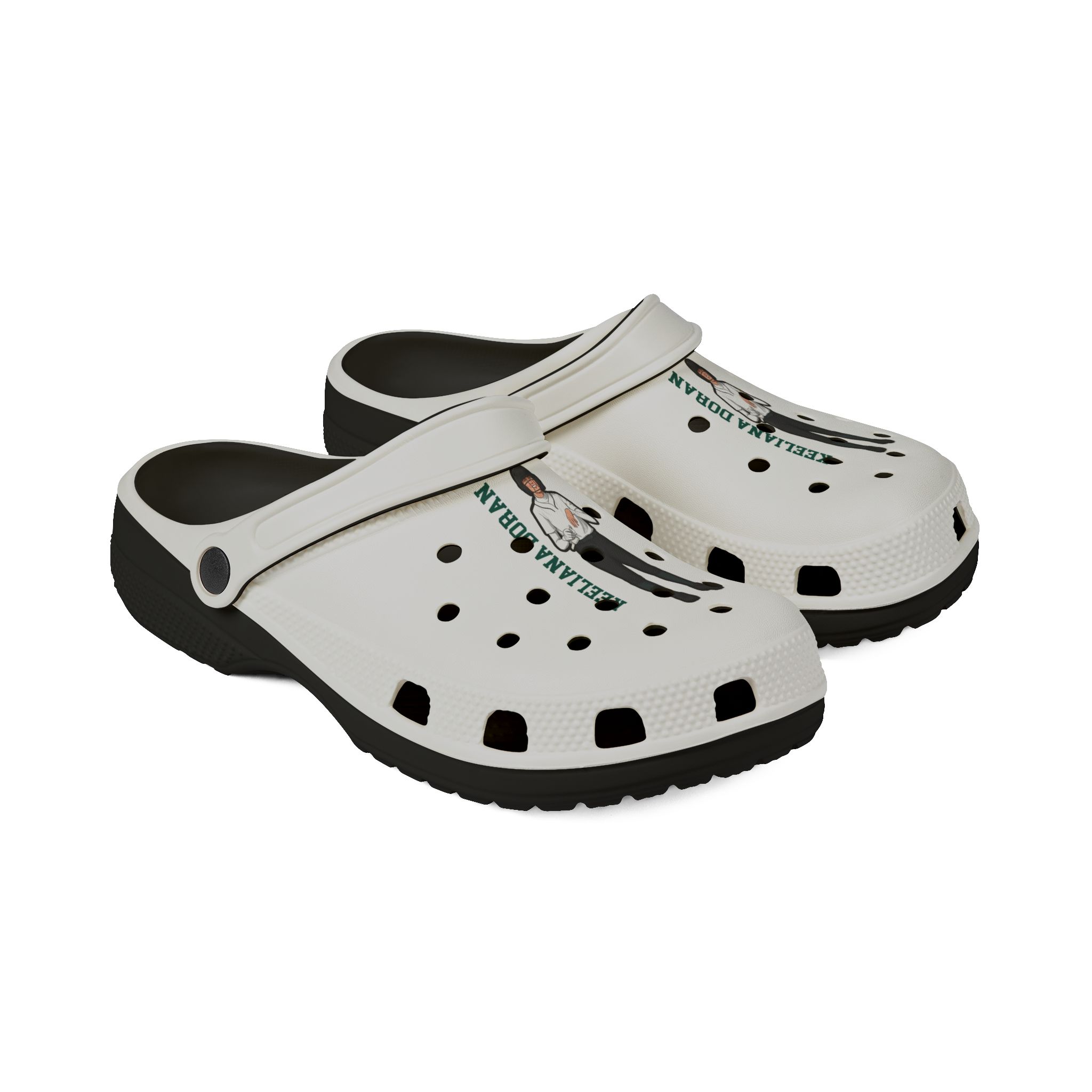 Rubber Clogs — character_name_vertical in Black