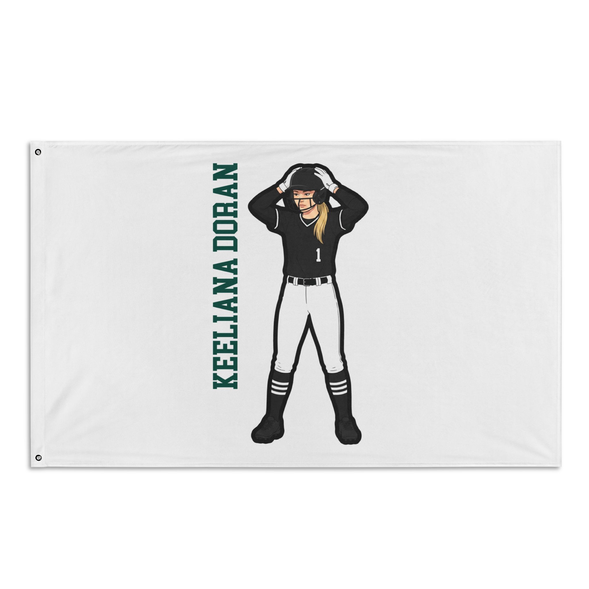 Flag (35 × 56 in) — character_name_vertical in Classic