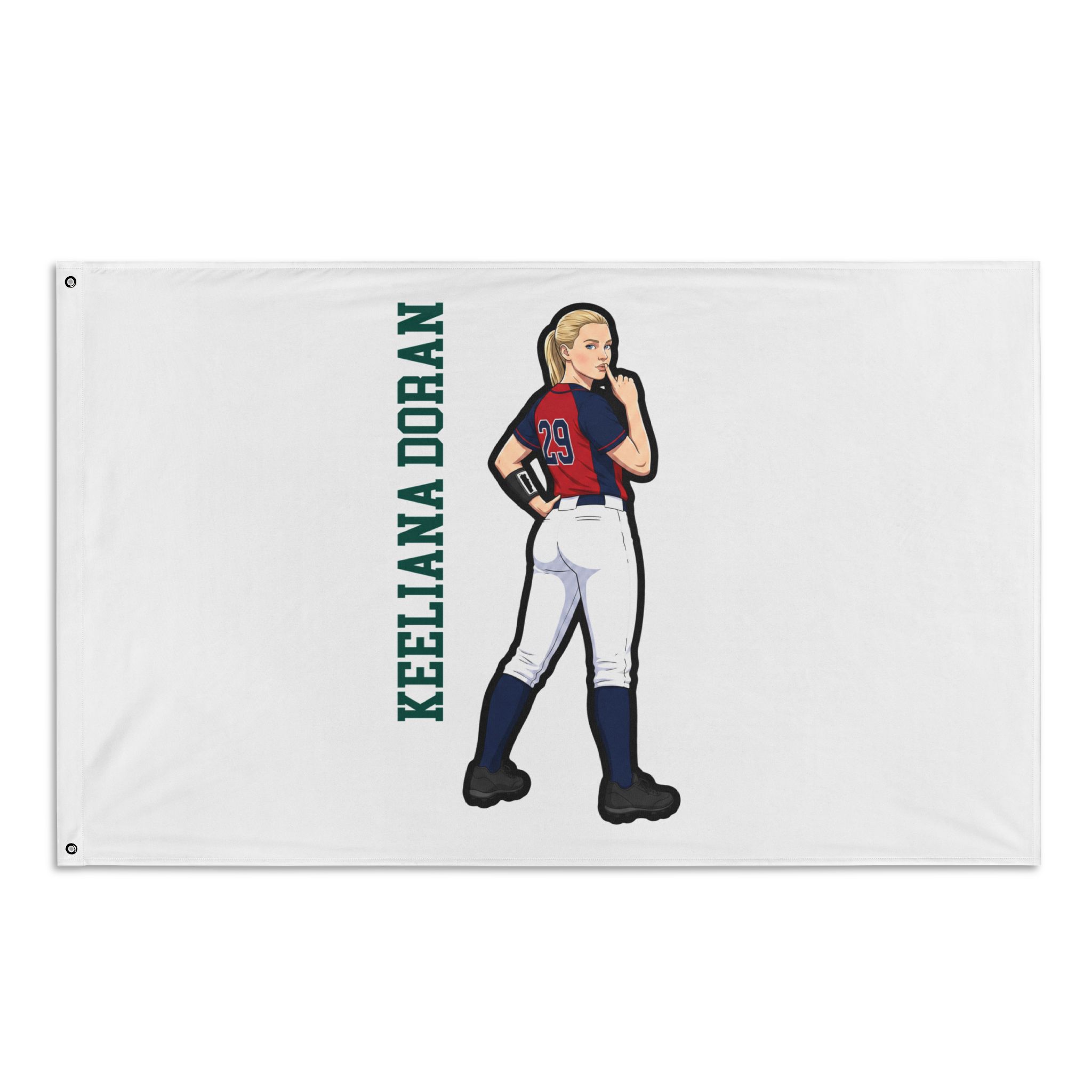 Flag (35 × 56 in) — character_name_vertical in Classic