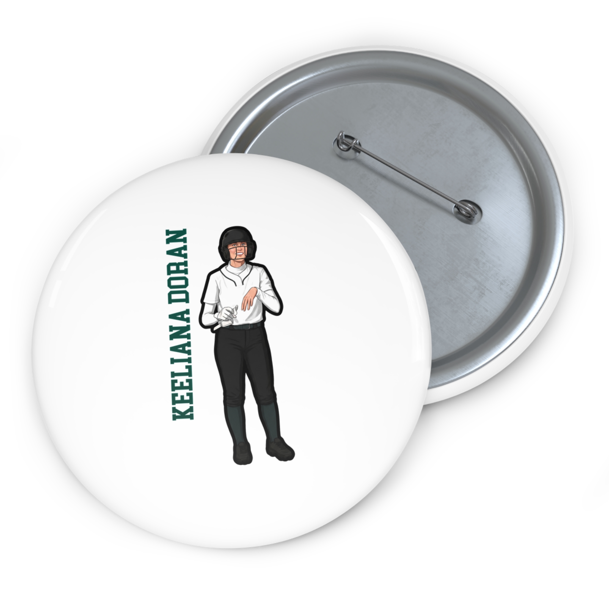 Game Day Pin — character_name_vertical in Classic
