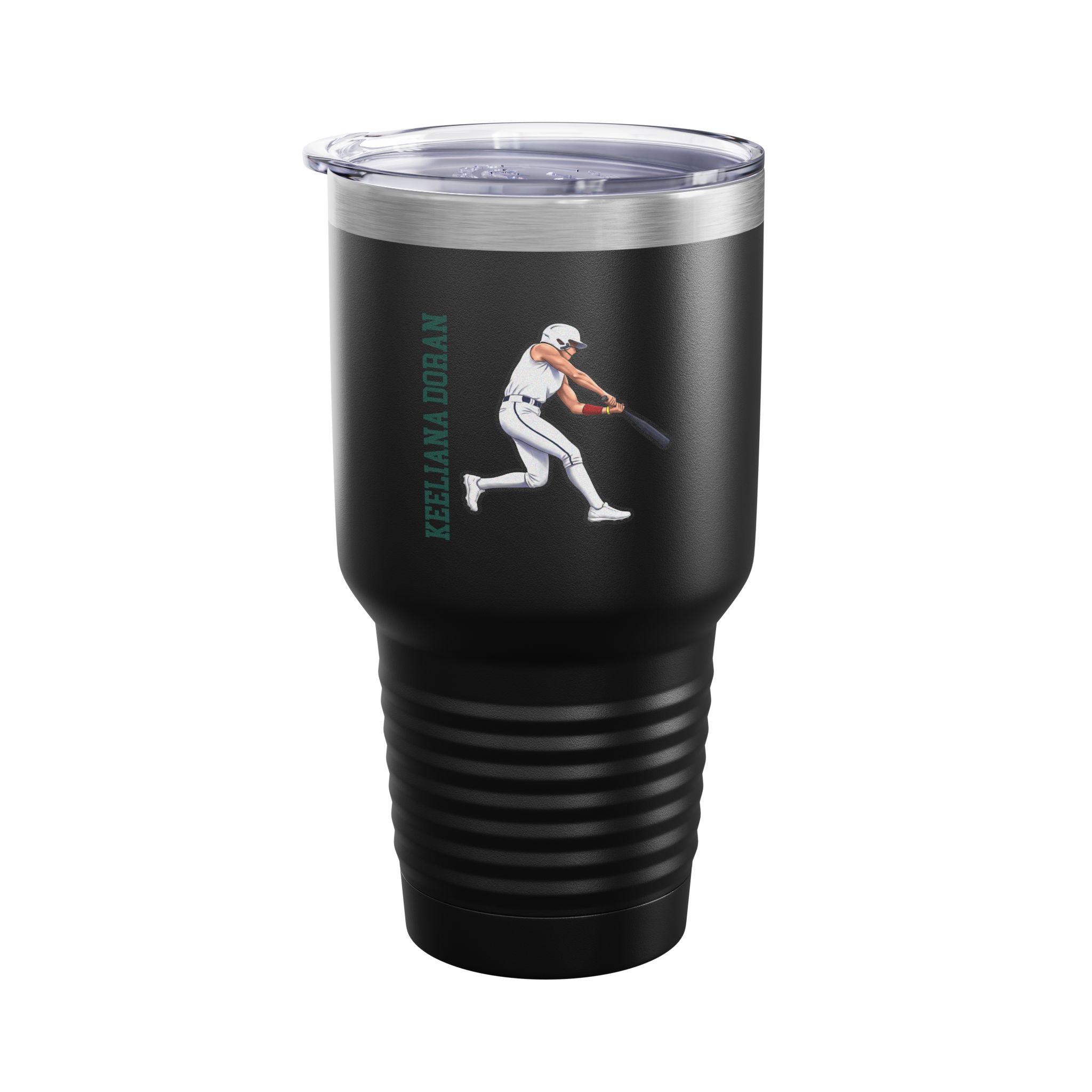 30oz Tumbler — character_name_vertical in Black