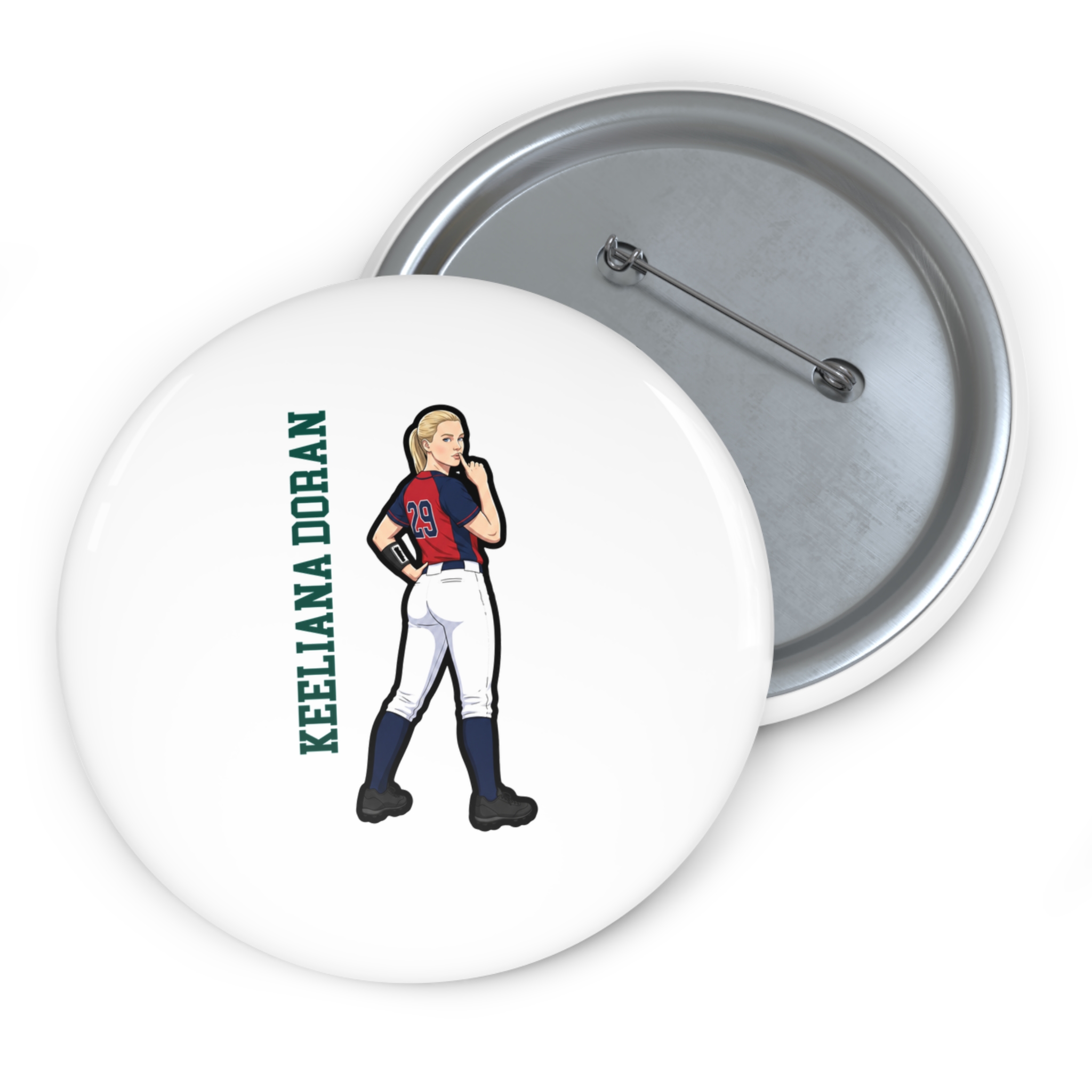 Game Day Pin — character_name_vertical in Classic