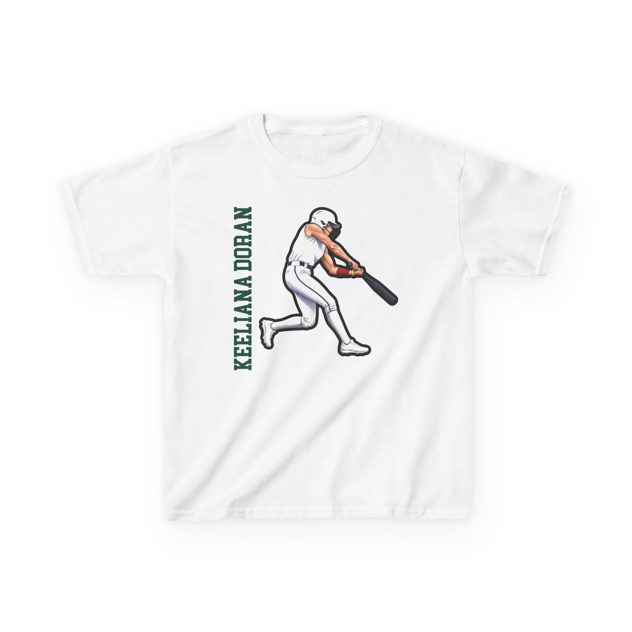 Youth Tee — character_name_vertical in White