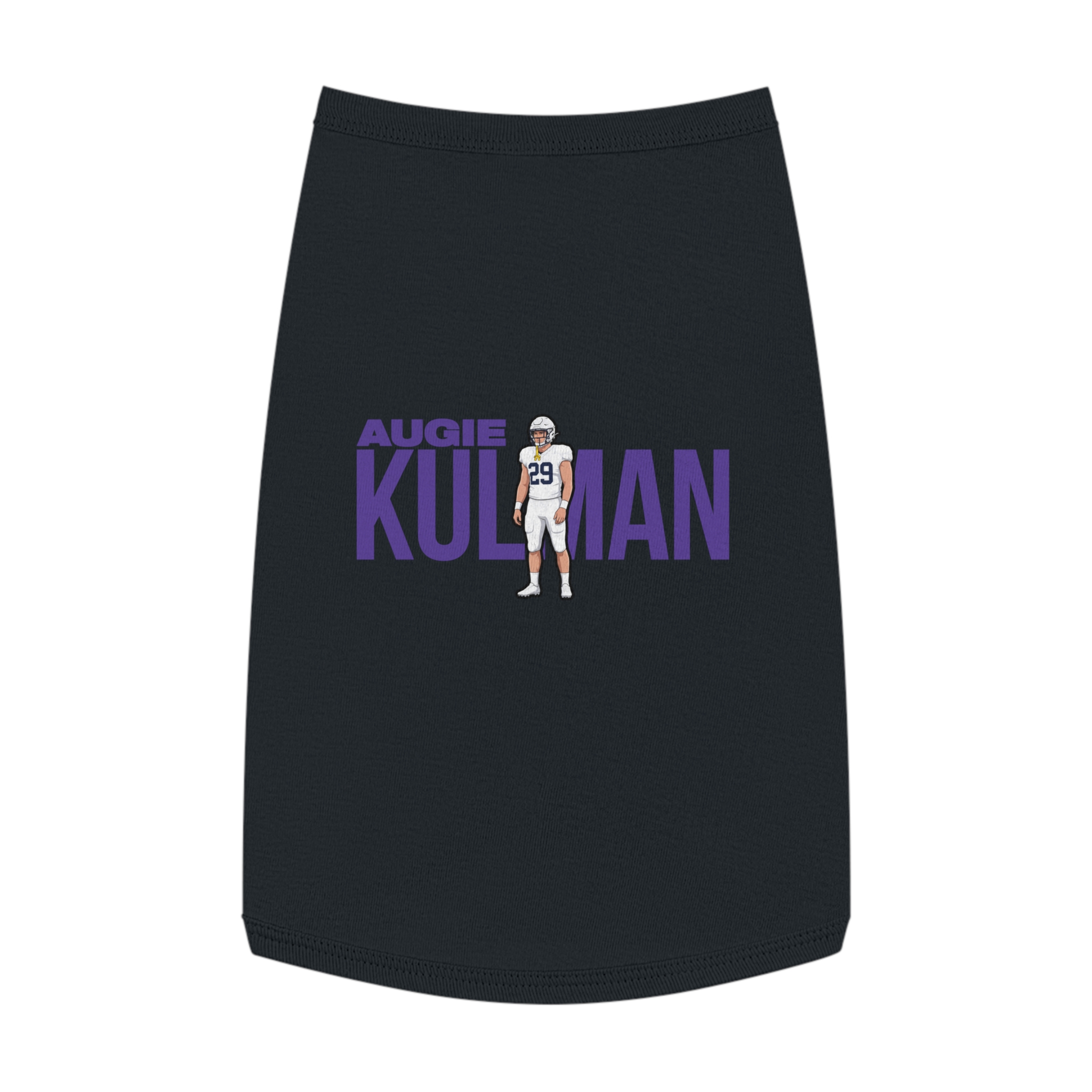 Pet Tank Top — character_player_name in Black