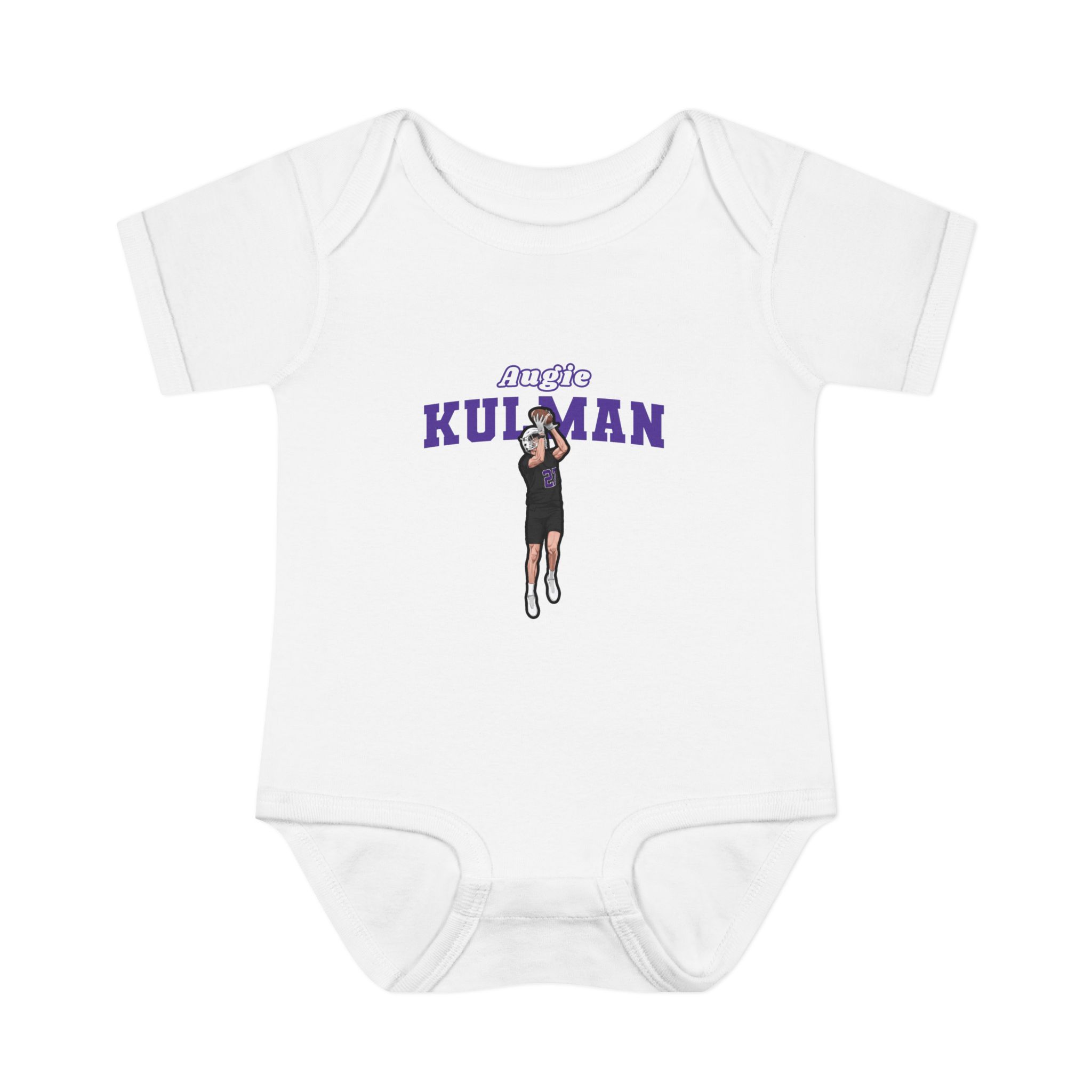 Baby Onesie — character_name_arch in White