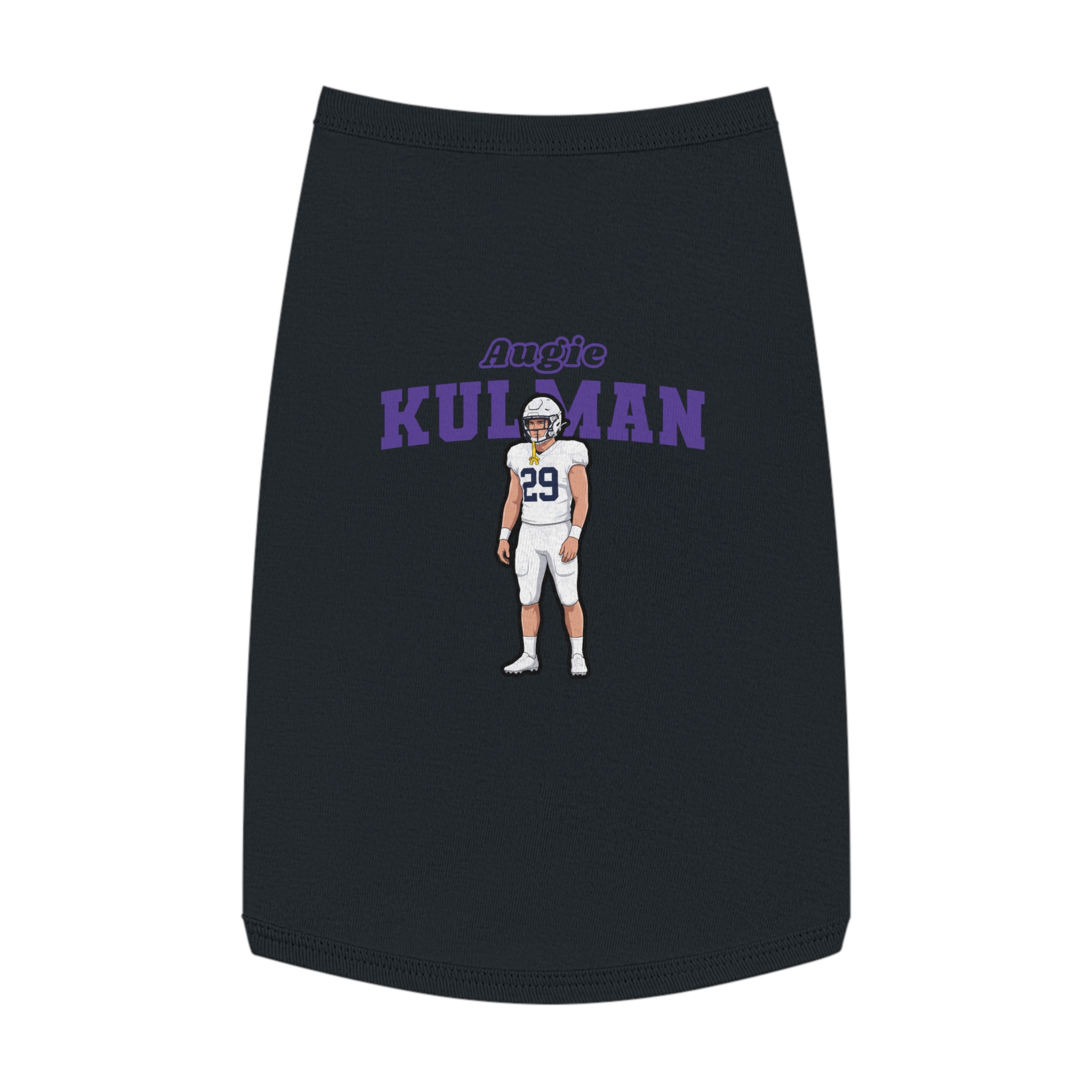 Pet Tank Top — character_name_arch in Black