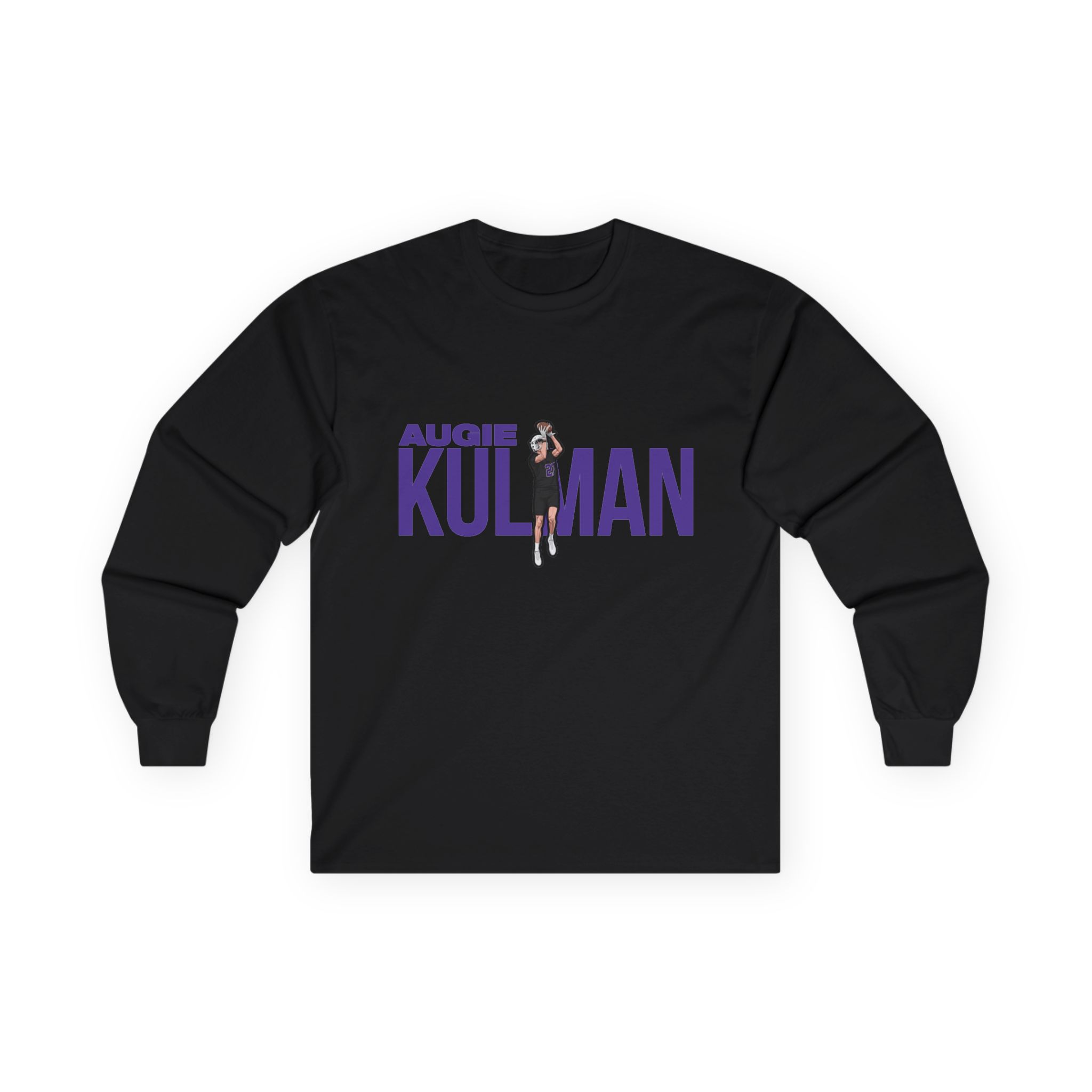Long Sleeve Tee — character_player_name in Black